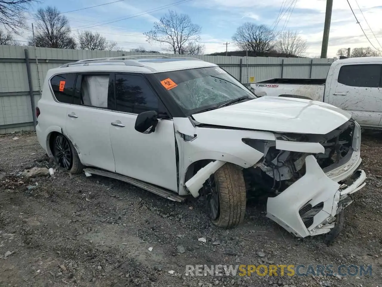 4 Photograph of a damaged car JN8AZ2BE6R9326123 INFINITI QX80 SENSO 2024