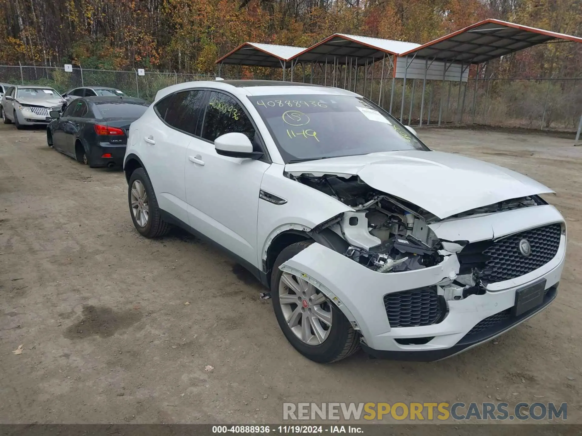 1 Photograph of a damaged car SADFJ2FX9K1Z43027 JAGUAR E-PACE 2019
