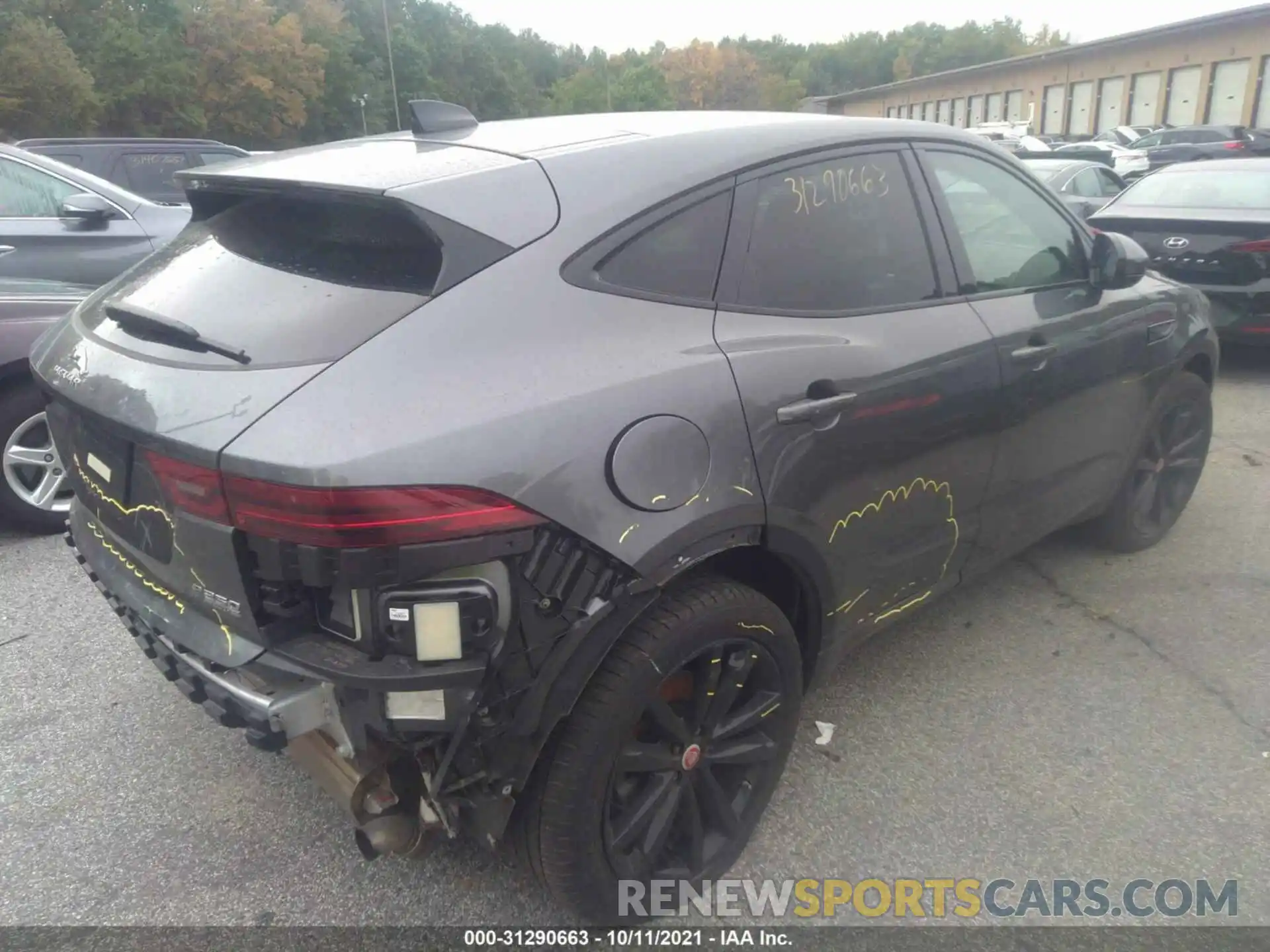 4 Photograph of a damaged car SADF12FX5L1Z76074 JAGUAR E-PACE 2020