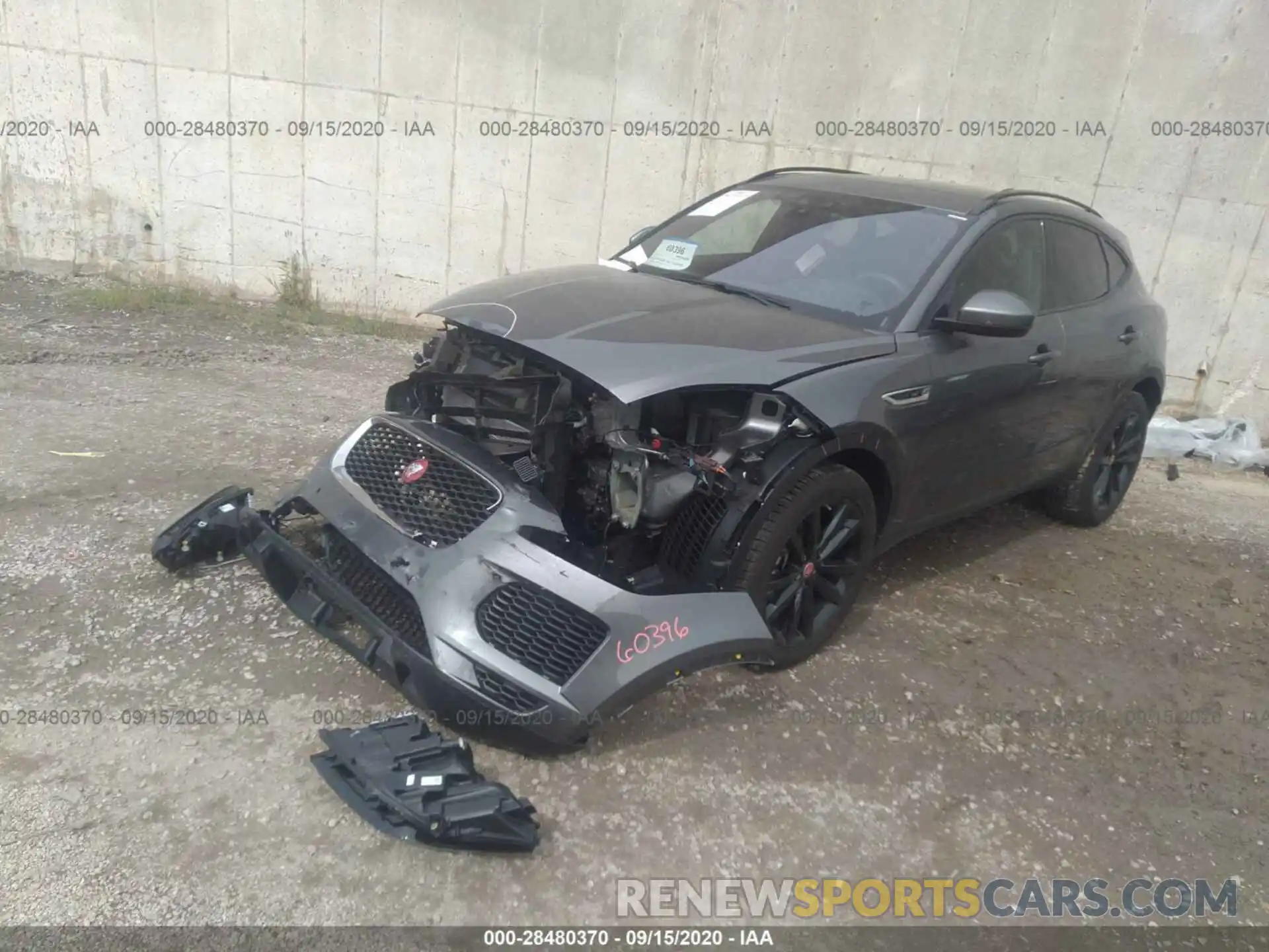 2 Photograph of a damaged car SADFP2FX1L1Z88754 JAGUAR E-PACE 2020