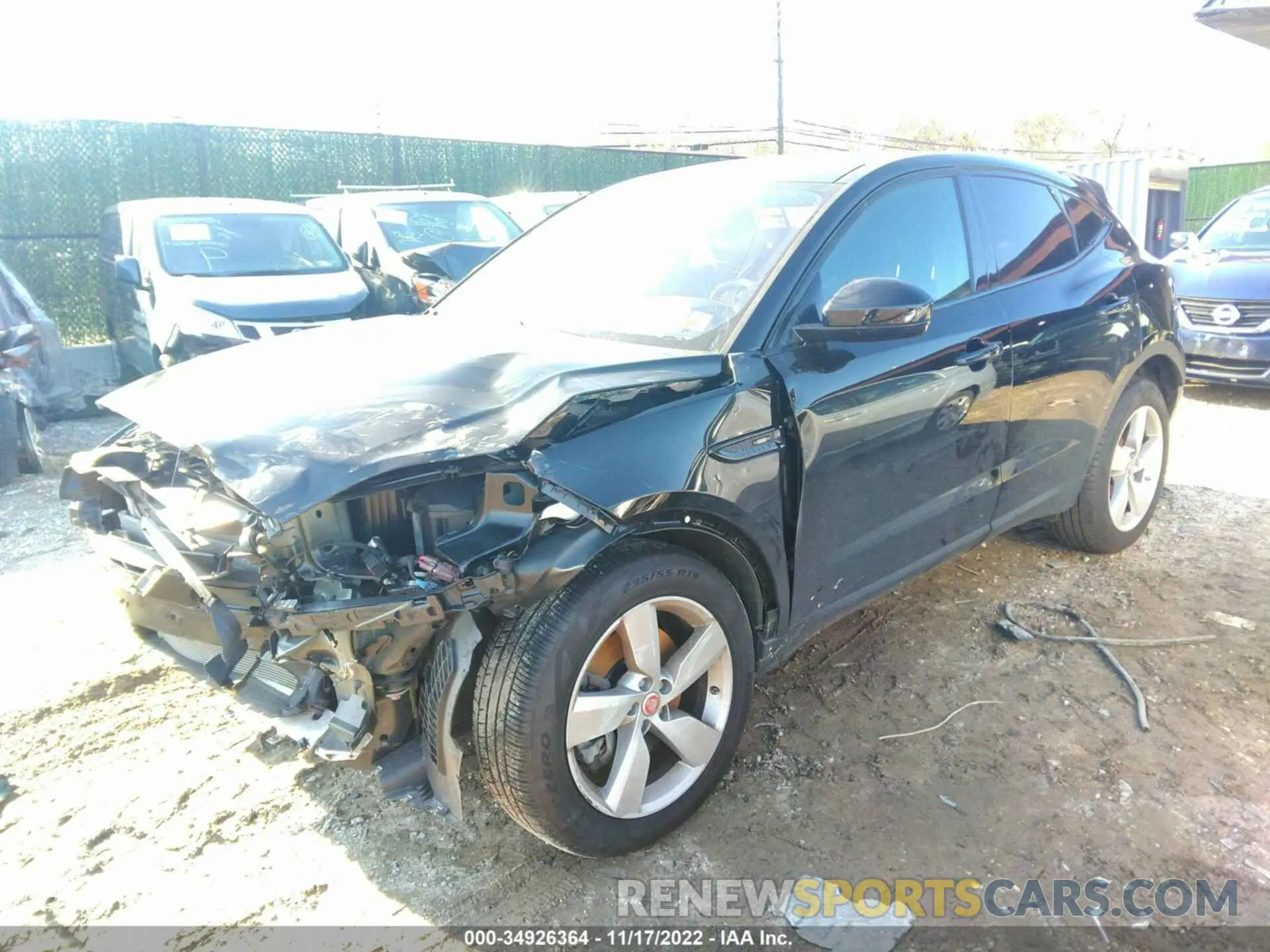 2 Photograph of a damaged car SADFP2FX5L1013240 JAGUAR E-PACE 2020