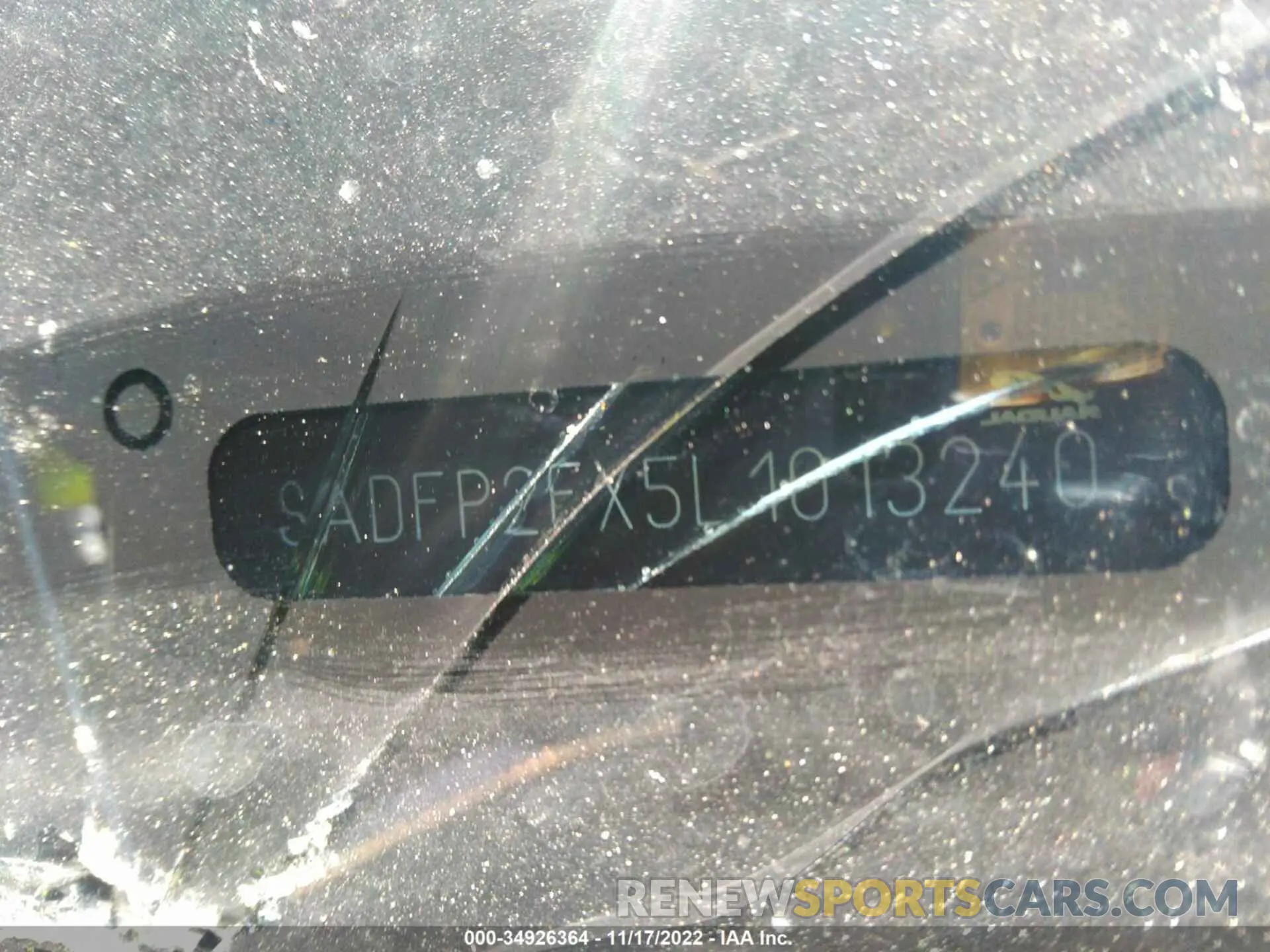 9 Photograph of a damaged car SADFP2FX5L1013240 JAGUAR E-PACE 2020