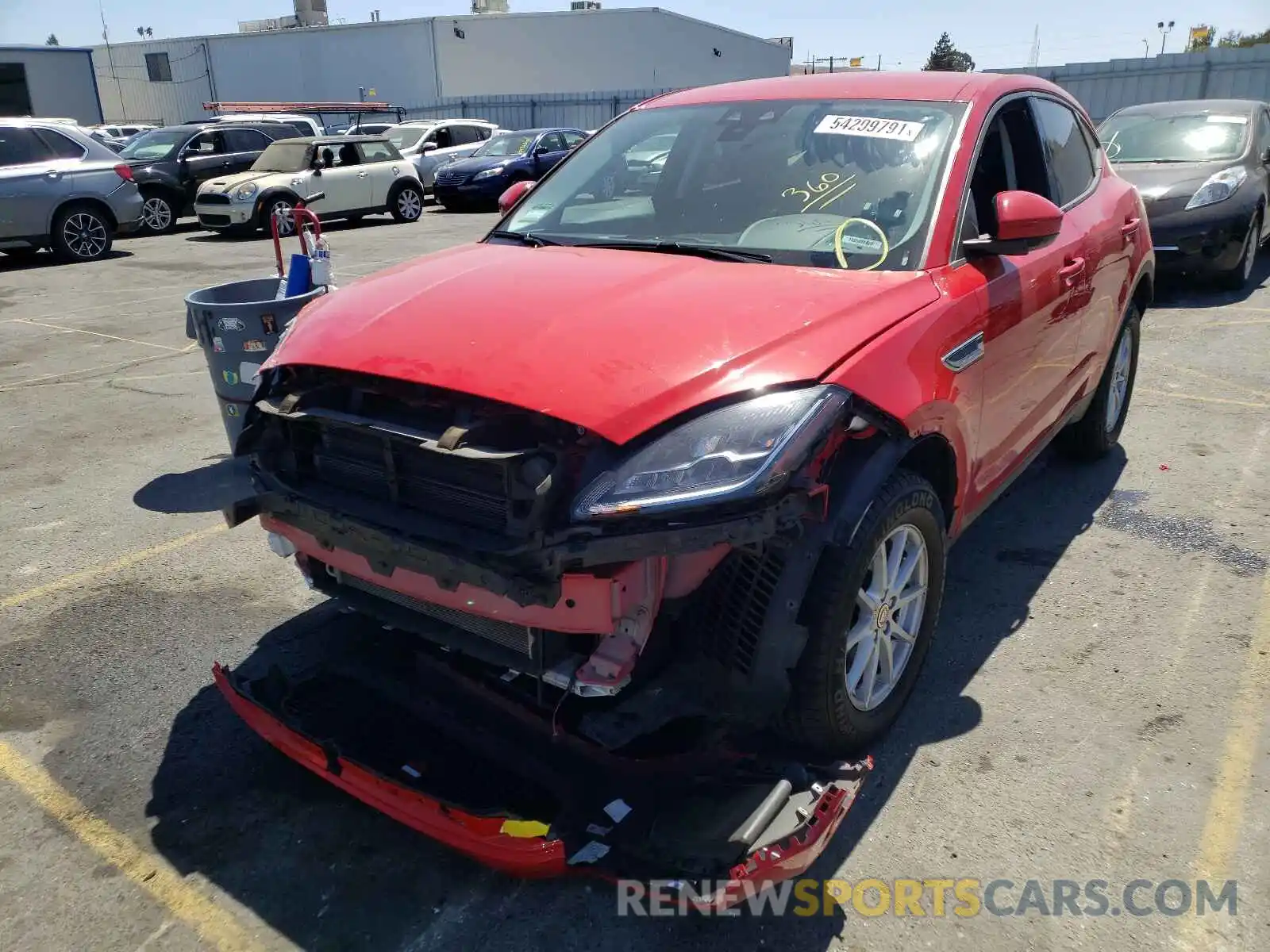 2 Photograph of a damaged car SADFK2FX5K1Z47461 JAGUAR ETYPE 2019