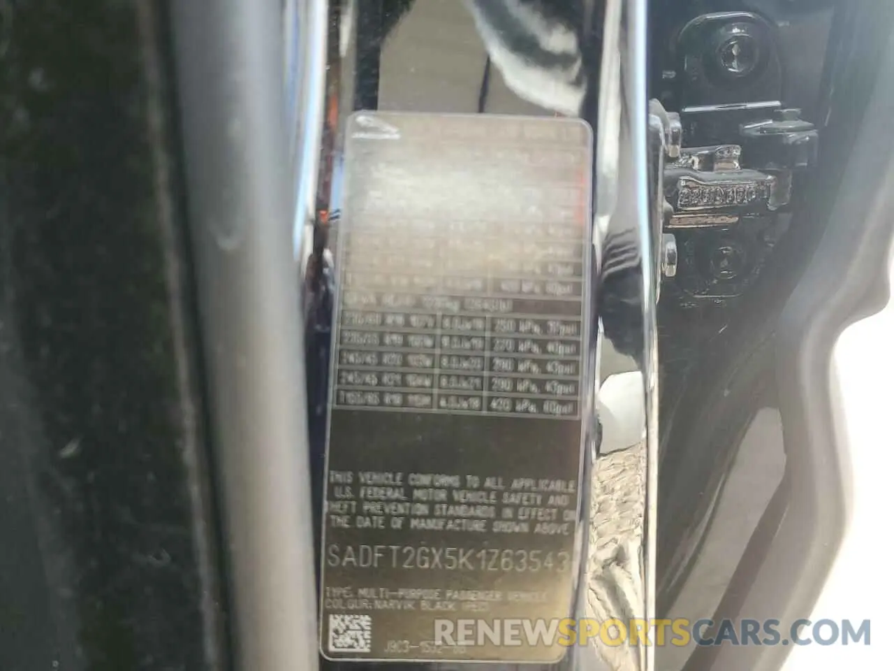 12 Photograph of a damaged car SADFT2GX5K1Z63543 JAGUAR ETYPE 2019
