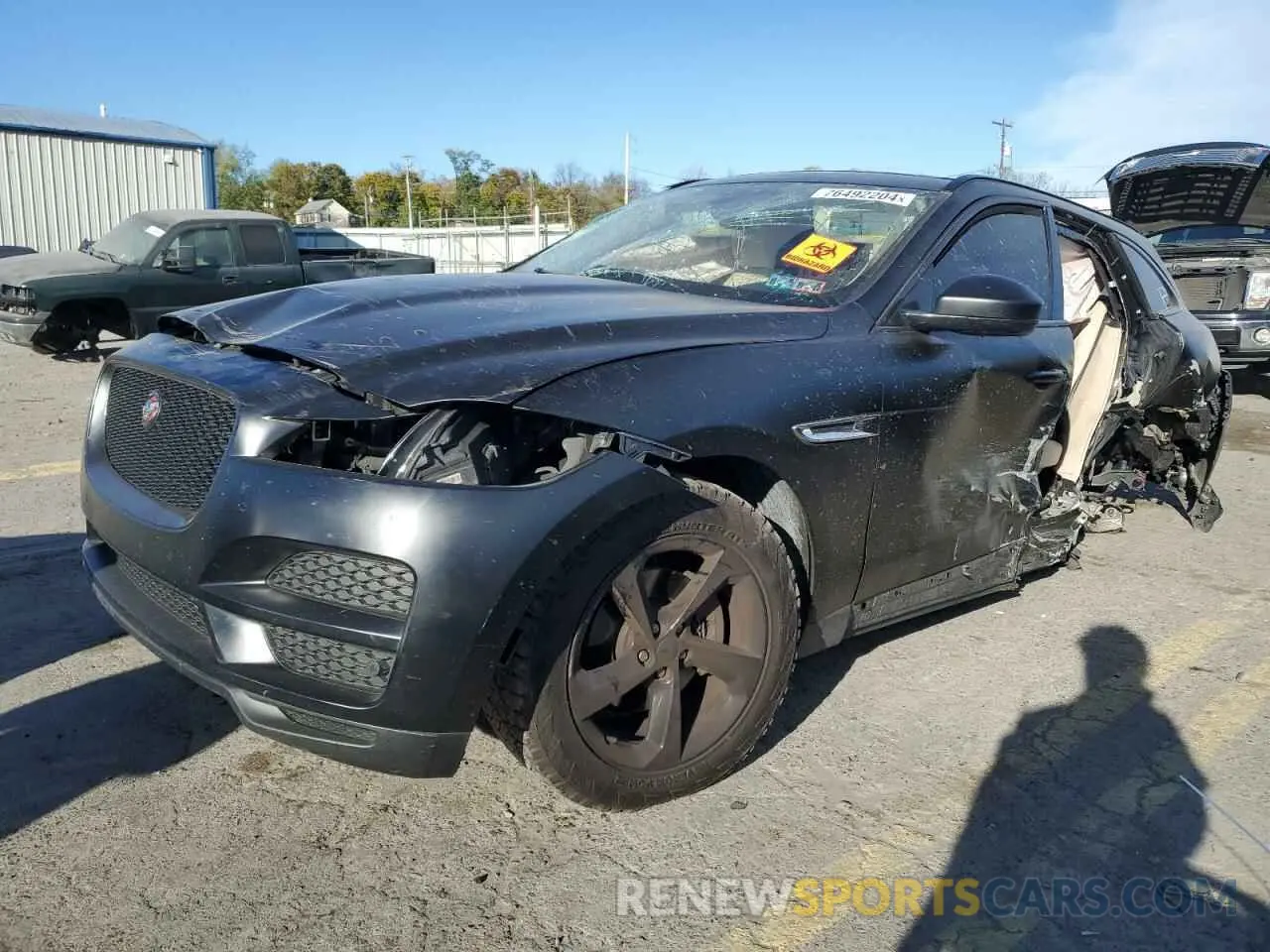 1 Photograph of a damaged car SADCJ2FX2KA391888 JAGUAR F-PACE 2019