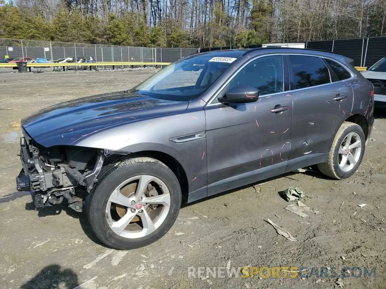 1 Photograph of a damaged car SADCJ2FX2KA396248 JAGUAR F-PACE 2019