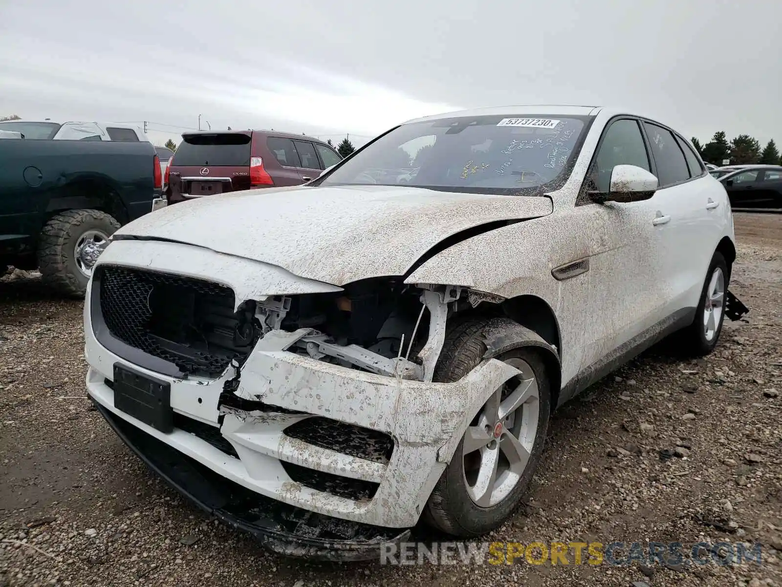 2 Photograph of a damaged car SADCJ2FX3KA601687 JAGUAR F-PACE 2019