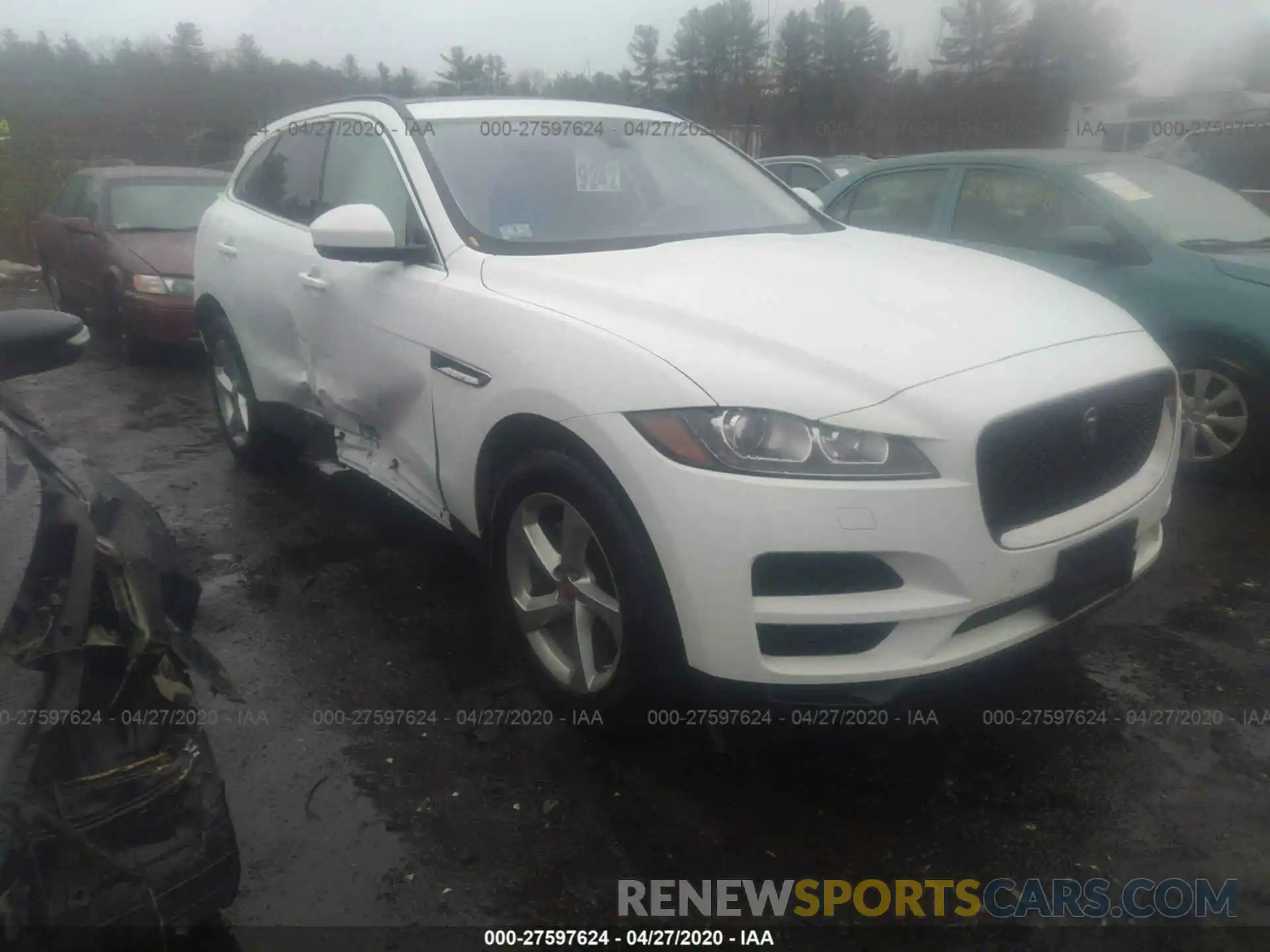 1 Photograph of a damaged car SADCJ2FX5KA357041 JAGUAR F-PACE 2019