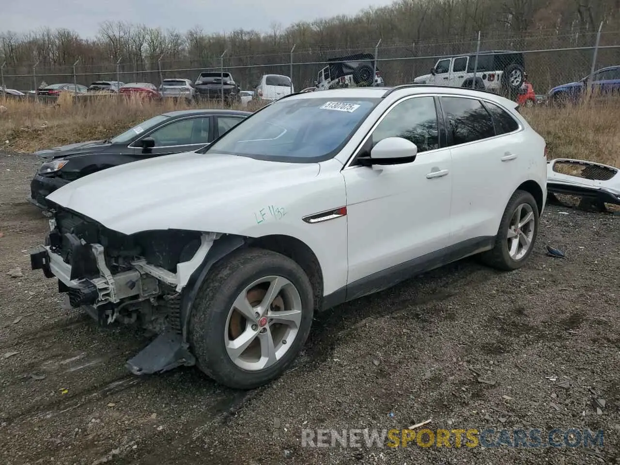 1 Photograph of a damaged car SADCJ2FX8KA366087 JAGUAR F-PACE 2019