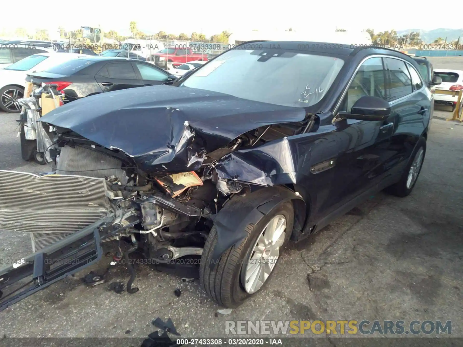 2 Photograph of a damaged car SADCK2FX0KA356781 JAGUAR F-PACE 2019