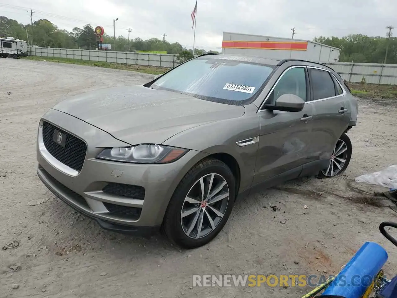1 Photograph of a damaged car SADCK2FX0KA367828 JAGUAR F-PACE 2019
