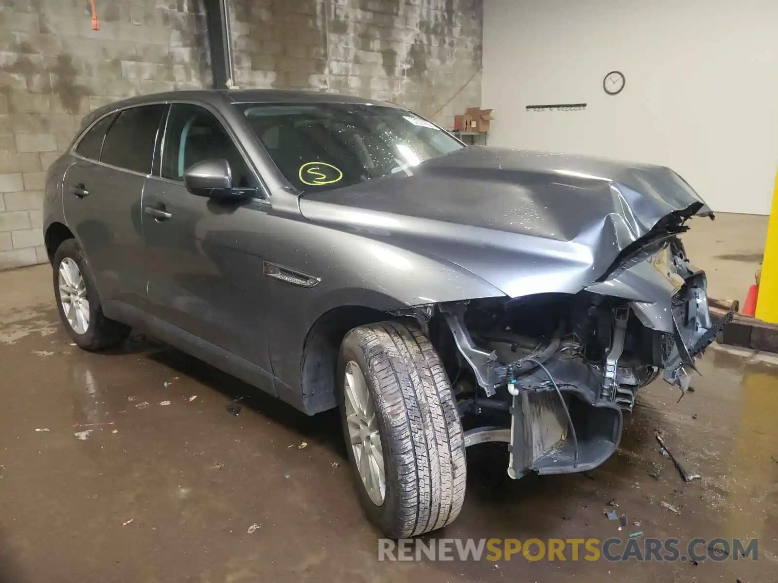 1 Photograph of a damaged car SADCK2FX1KA365473 JAGUAR F-PACE 2019