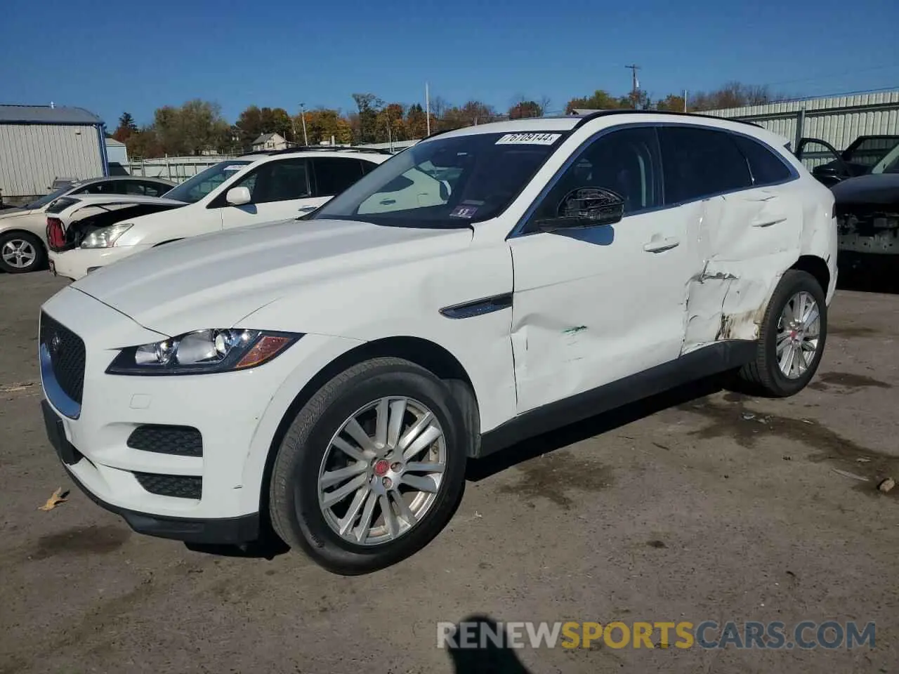 1 Photograph of a damaged car SADCK2FX3KA368472 JAGUAR F-PACE 2019