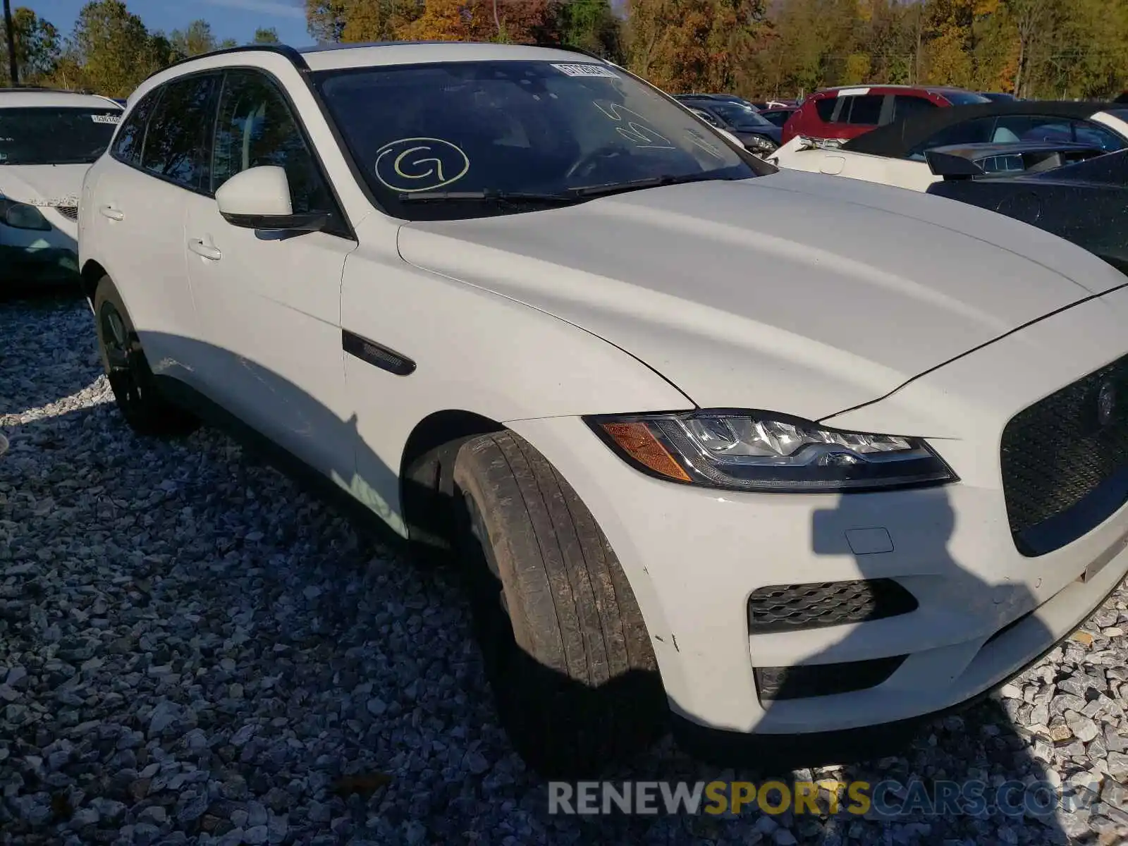 1 Photograph of a damaged car SADCK2FX5KA601574 JAGUAR F-PACE 2019