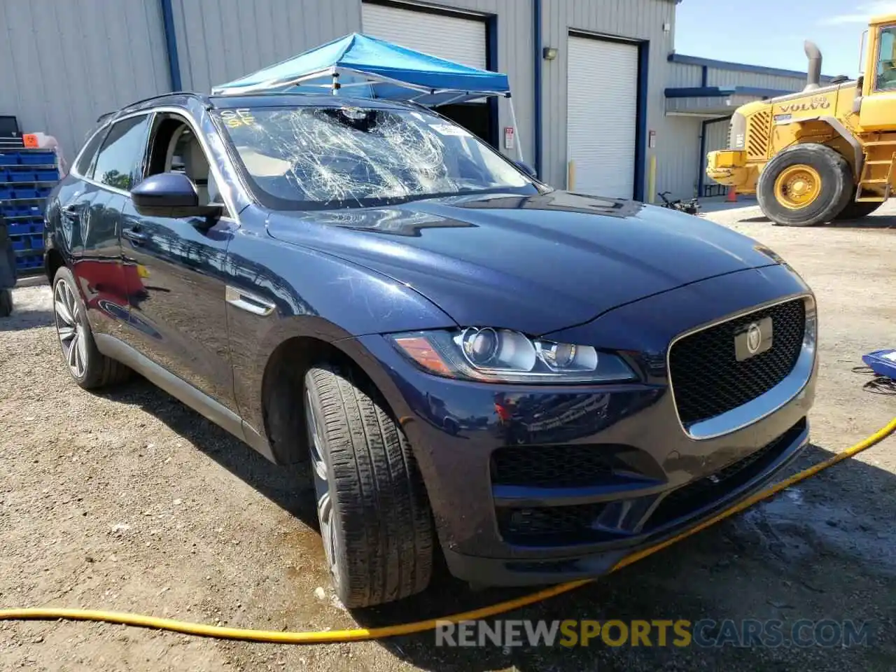 1 Photograph of a damaged car SADCK2FX6KA366960 JAGUAR F-PACE 2019