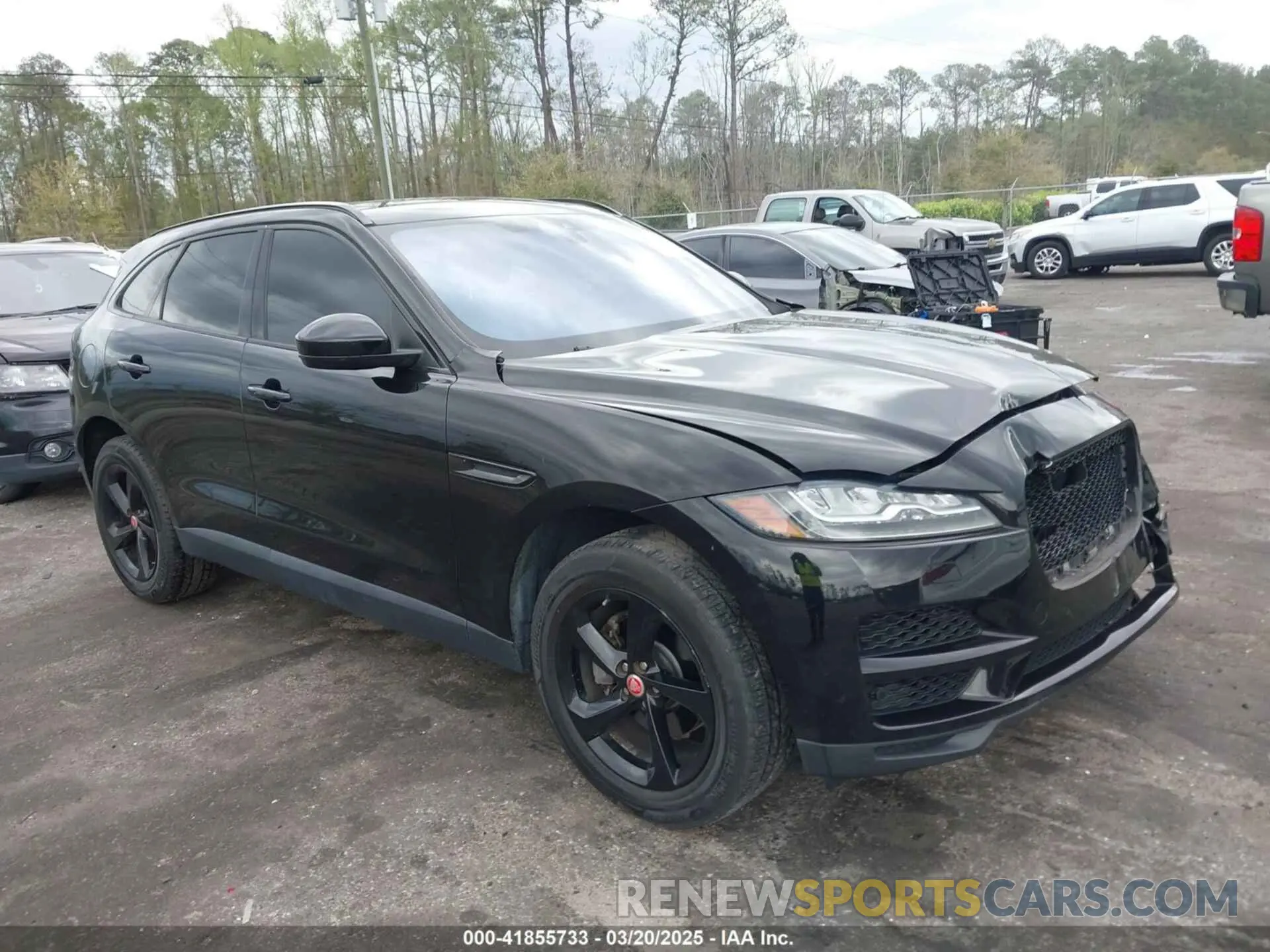 1 Photograph of a damaged car SADCK2FX7KA395593 JAGUAR F-PACE 2019