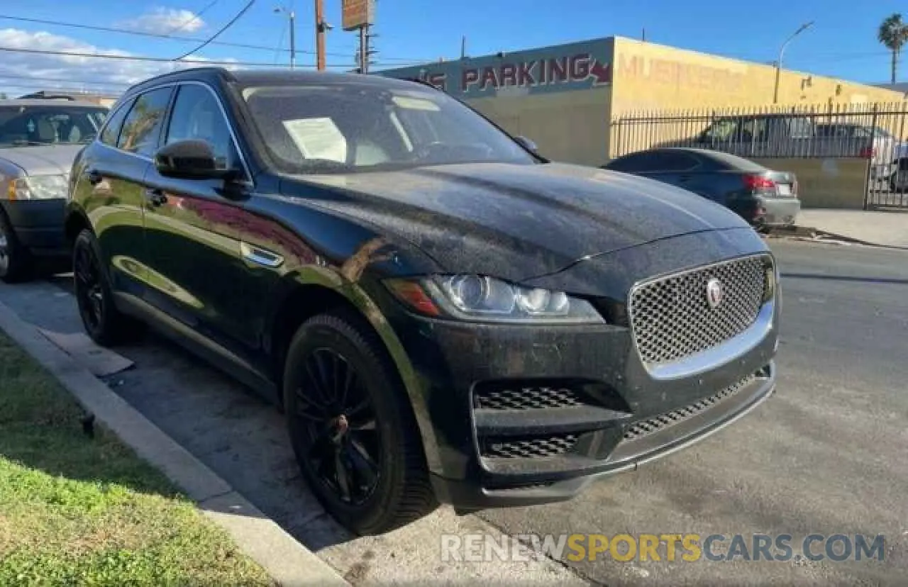 1 Photograph of a damaged car SADCK2FX8KA396493 JAGUAR F-PACE 2019