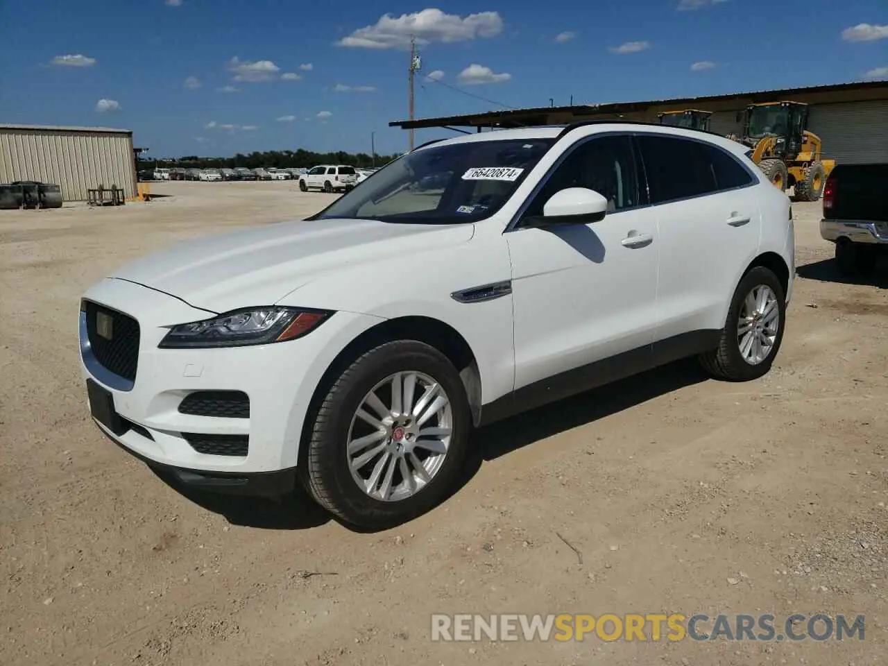 1 Photograph of a damaged car SADCK2GX8KA359314 JAGUAR F-PACE 2019