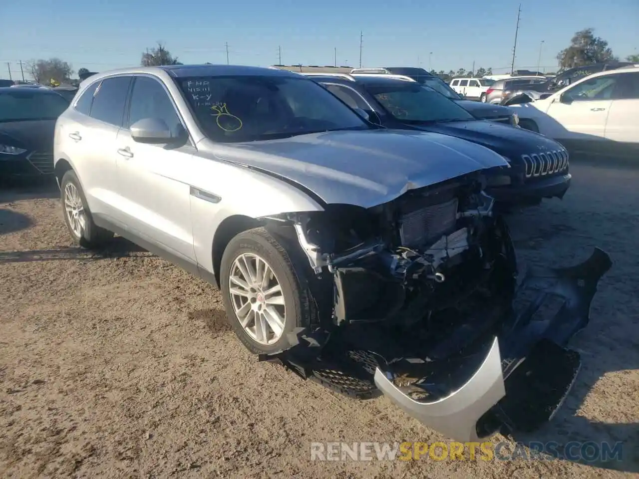 1 Photograph of a damaged car SADCK2GX9KA390555 JAGUAR F-PACE 2019