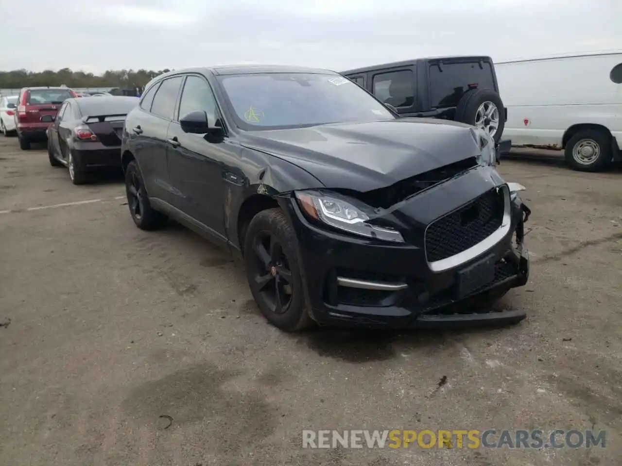 1 Photograph of a damaged car SADCL2FX7KA366284 JAGUAR F-PACE 2019