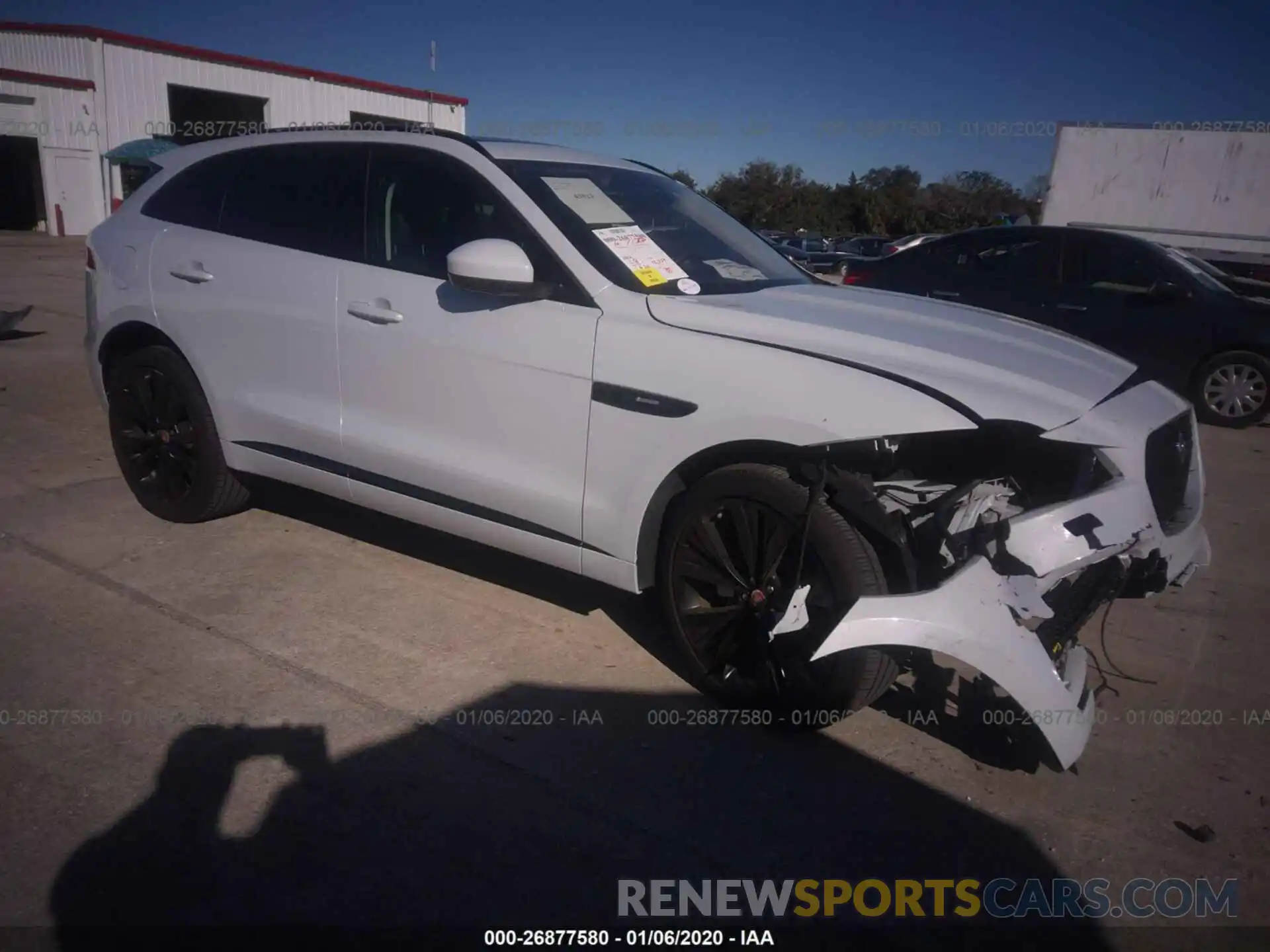 1 Photograph of a damaged car SADCL2FXXKA362326 JAGUAR F-PACE 2019