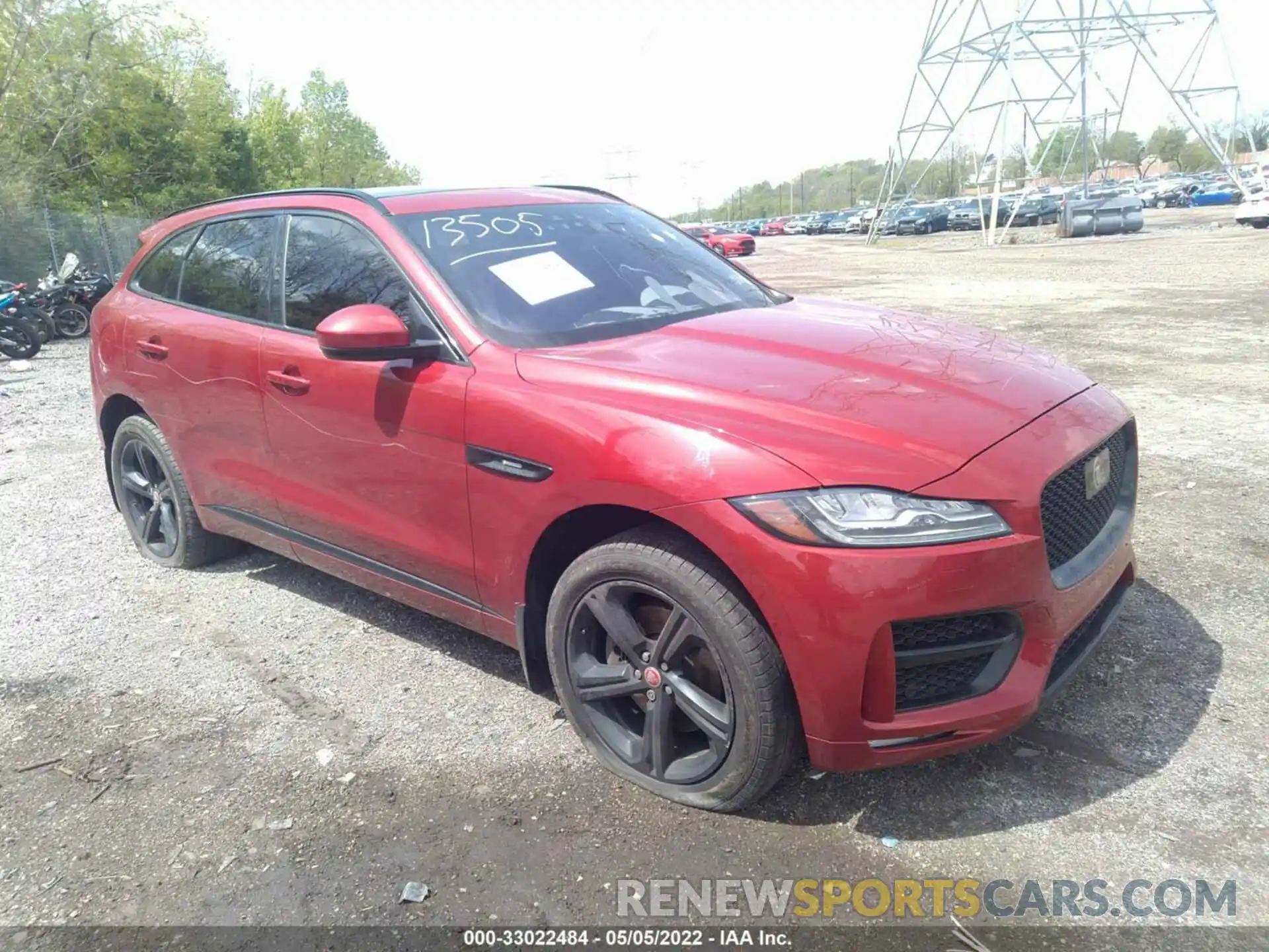 1 Photograph of a damaged car SADCL2GX2KA607098 JAGUAR F-PACE 2019