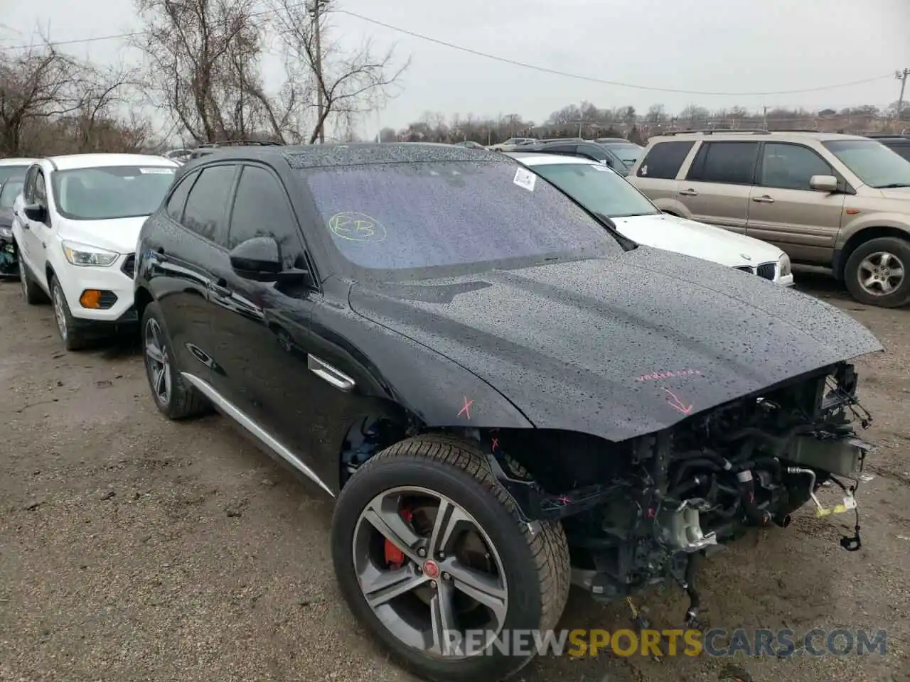 1 Photograph of a damaged car SADCM2FV4KA390568 JAGUAR F-PACE 2019