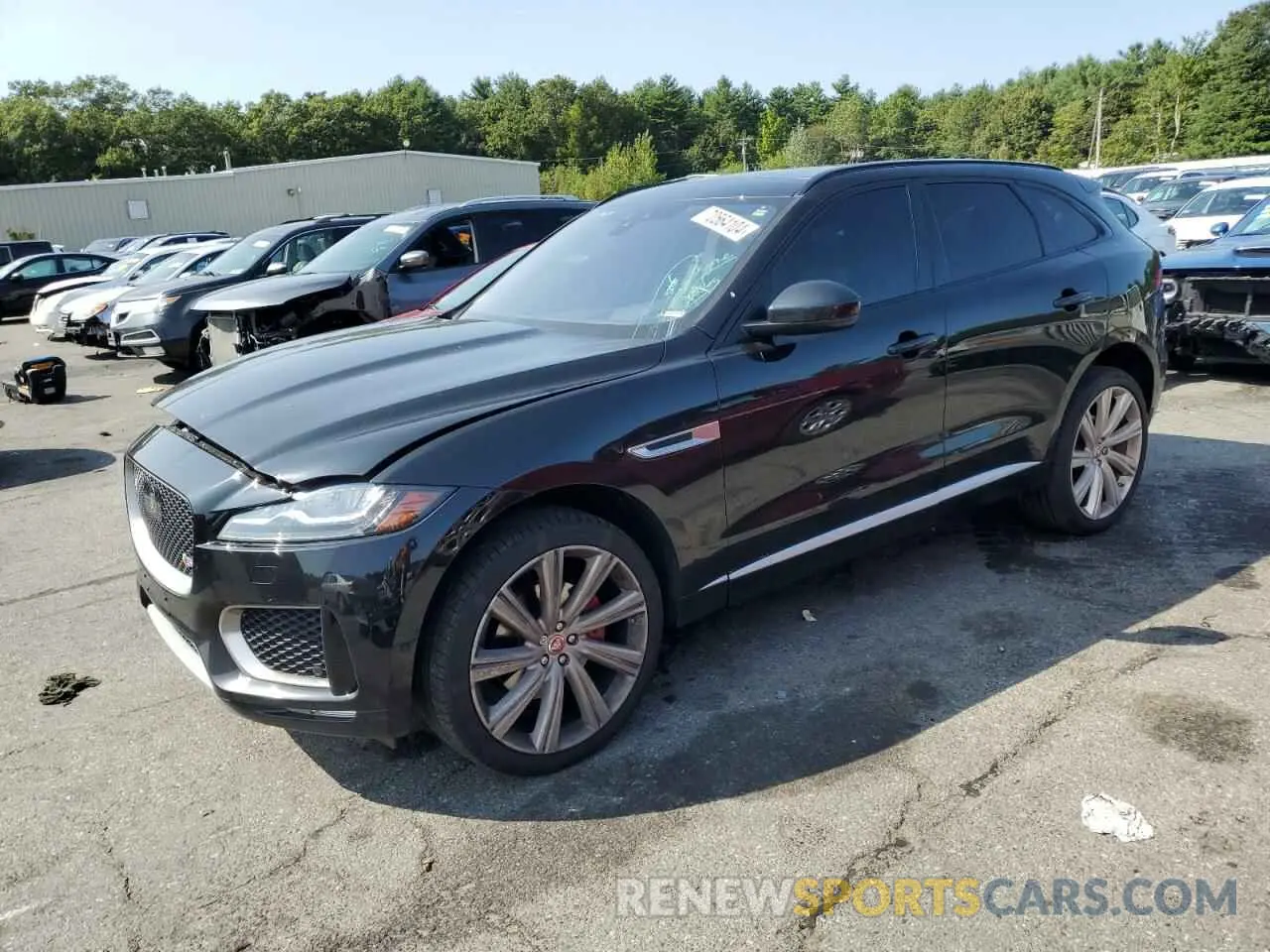 1 Photograph of a damaged car SADCM2FV8KA609726 JAGUAR F-PACE 2019