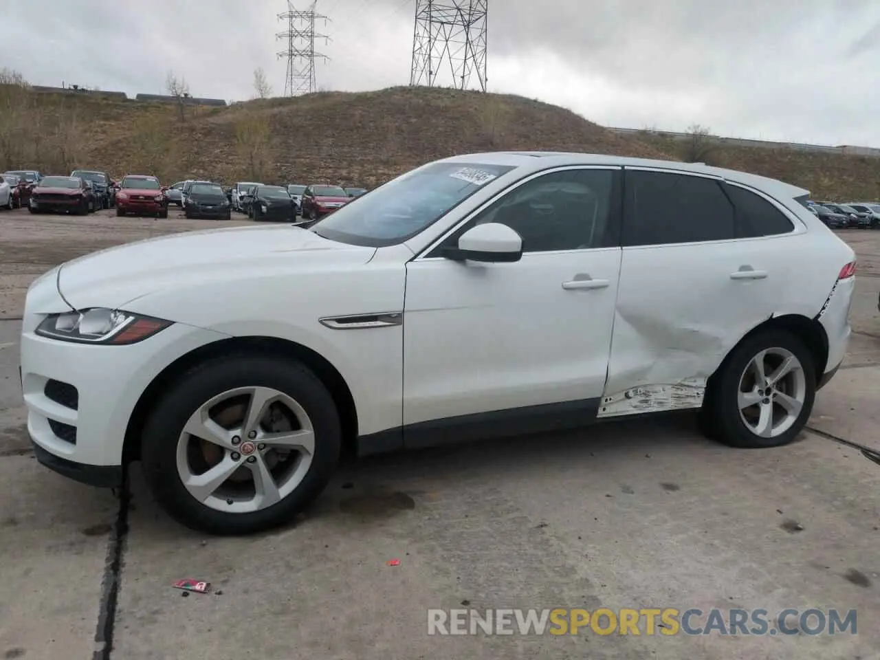 1 Photograph of a damaged car SADCS2FX0KA602177 JAGUAR F-PACE 2019