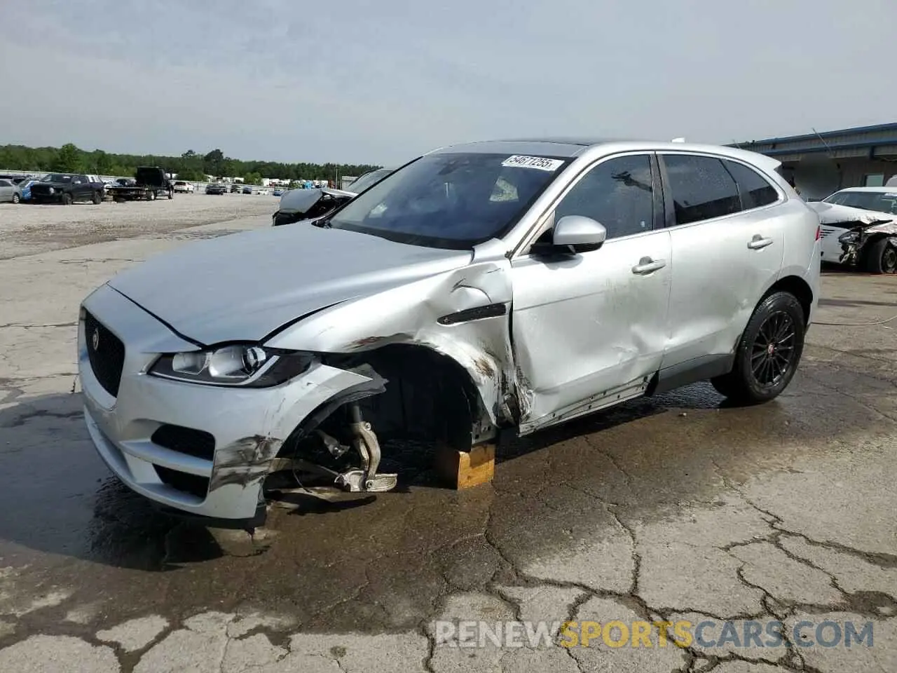 1 Photograph of a damaged car SADCS2FXXKA390386 JAGUAR F-PACE 2019