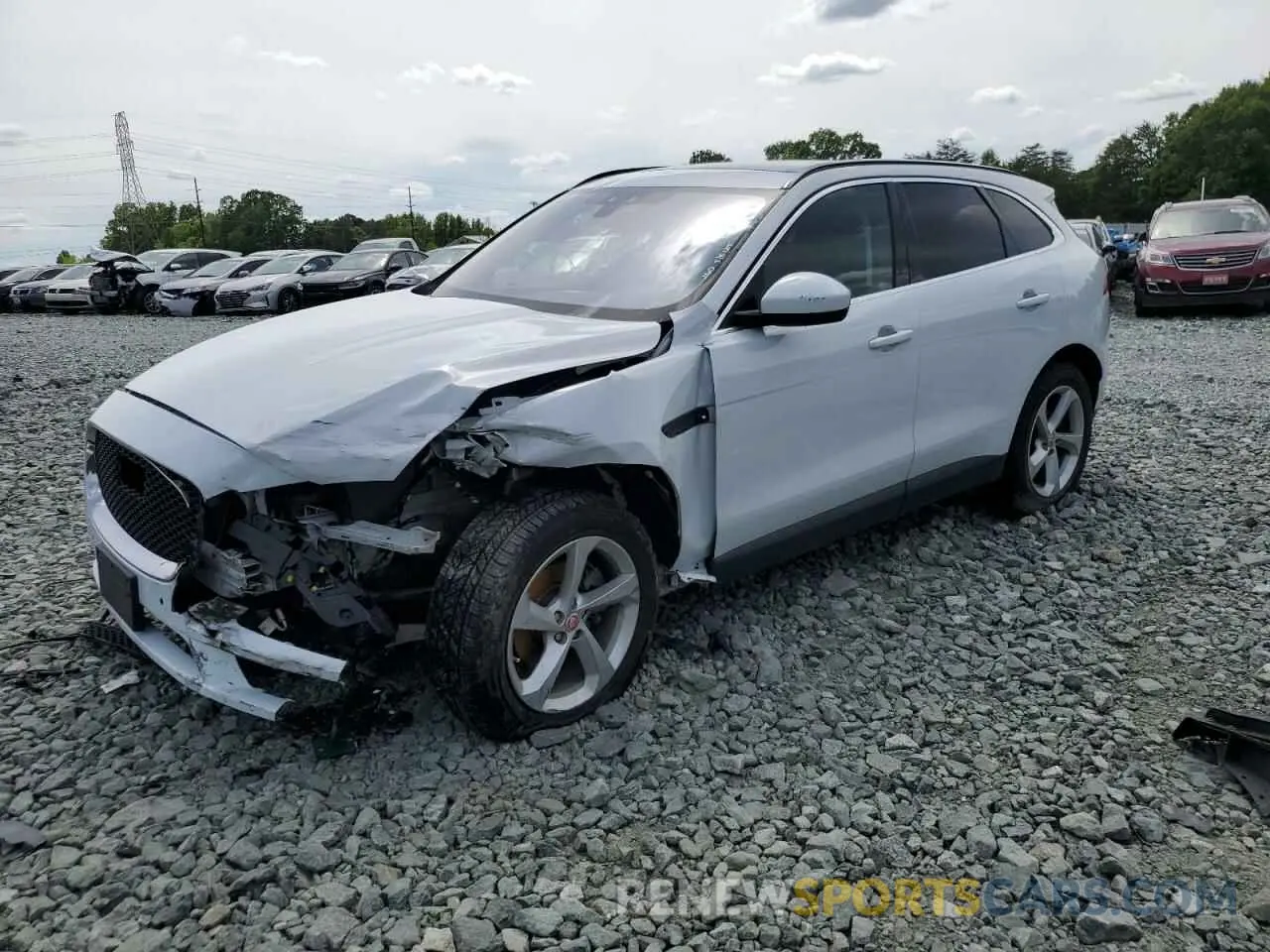 1 Photograph of a damaged car SADCJ2FX0LA629299 JAGUAR F-PACE 2020