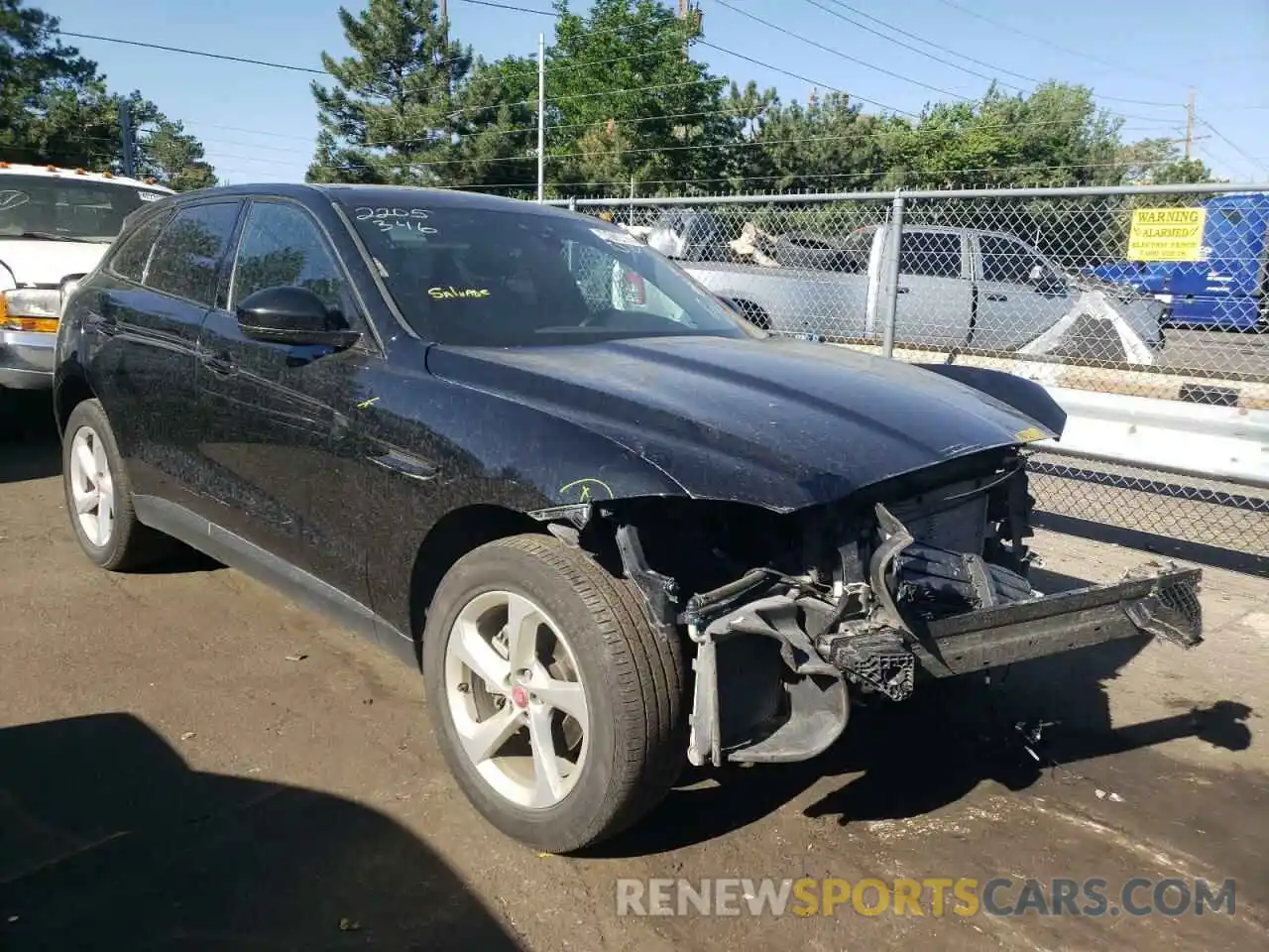 1 Photograph of a damaged car SADCJ2FX0LA645745 JAGUAR F-PACE 2020