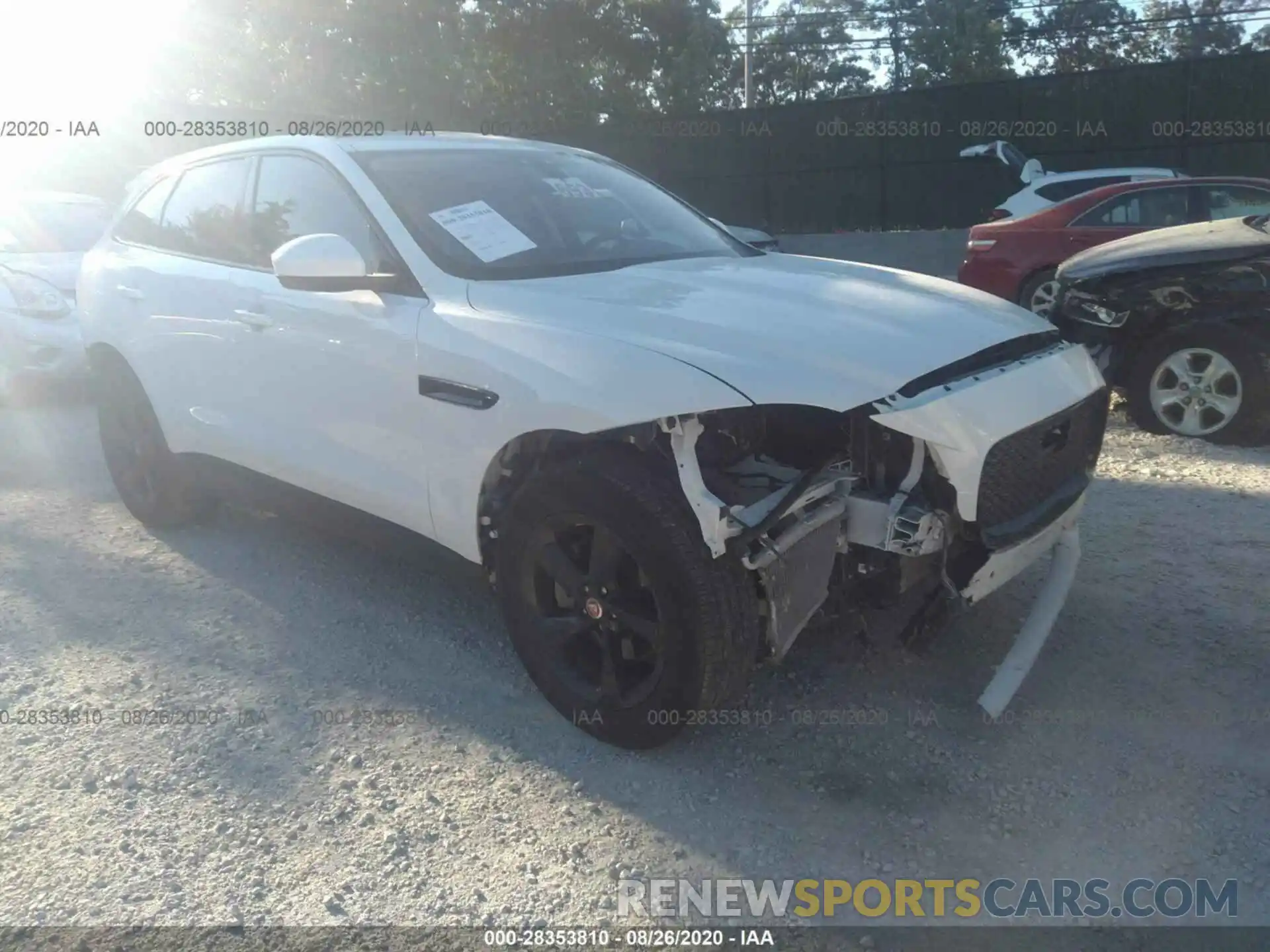 1 Photograph of a damaged car SADCJ2FX1LA629117 JAGUAR F-PACE 2020