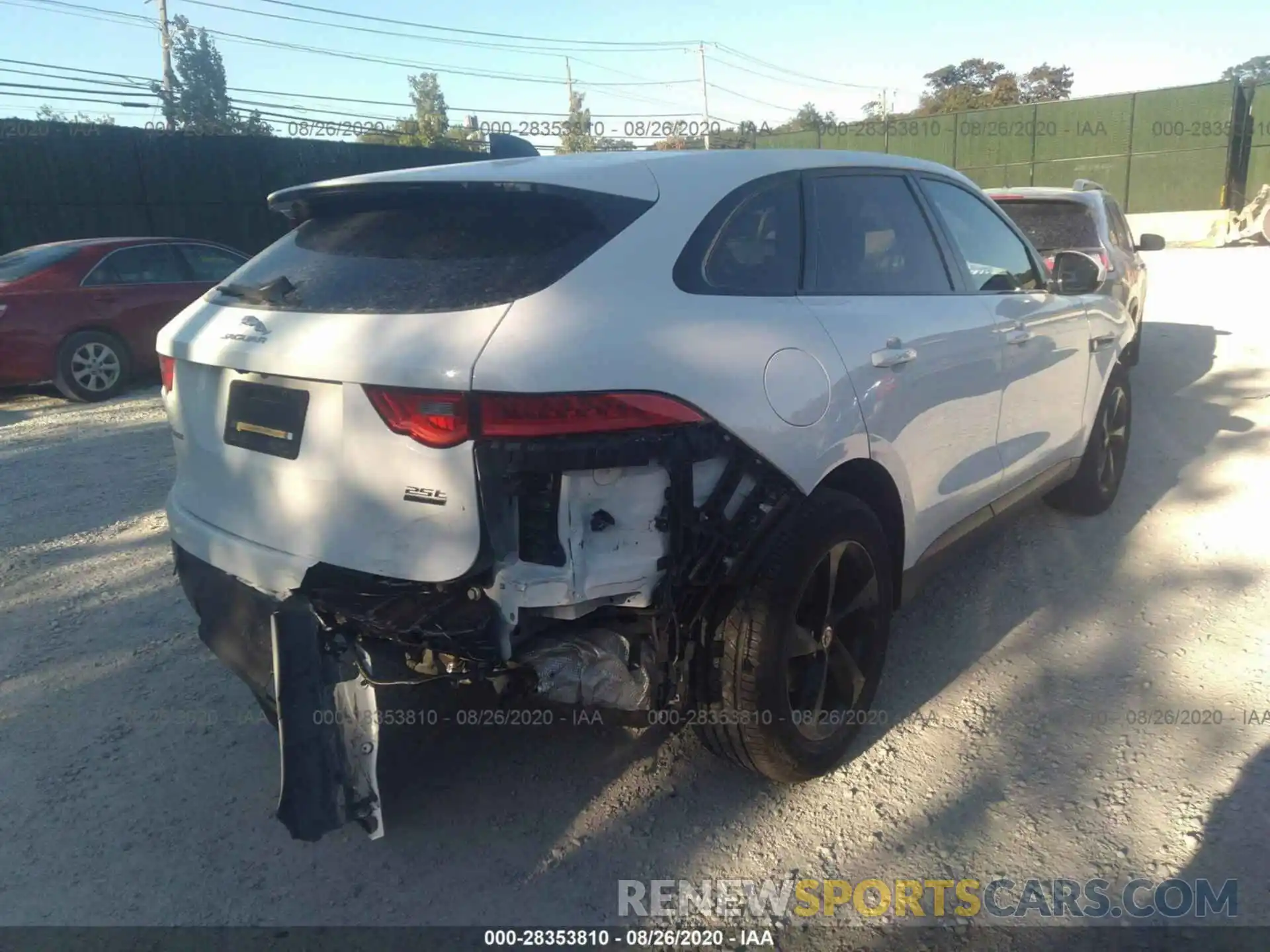 4 Photograph of a damaged car SADCJ2FX1LA629117 JAGUAR F-PACE 2020