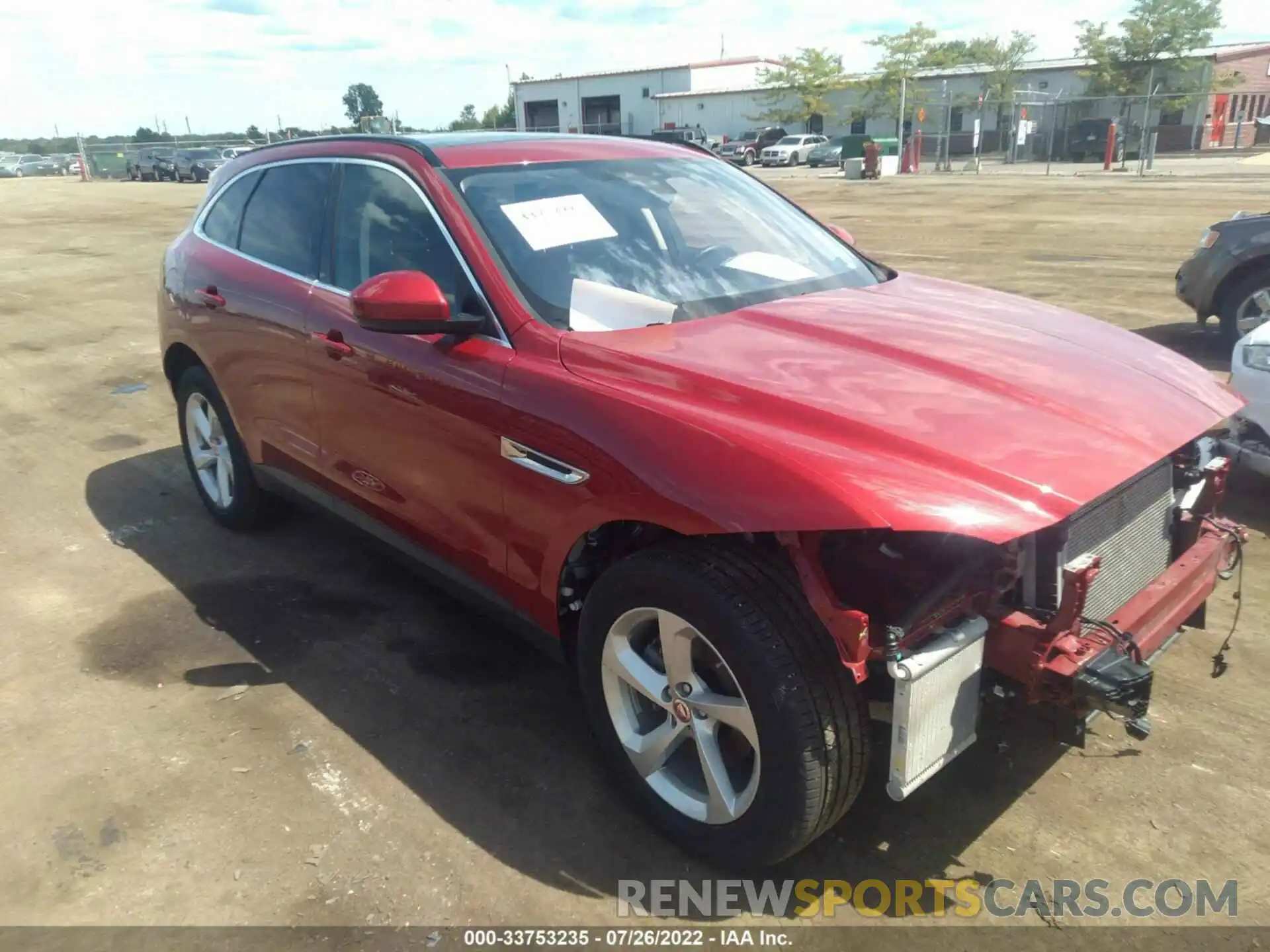 1 Photograph of a damaged car SADCJ2FX1LA653031 JAGUAR F-PACE 2020