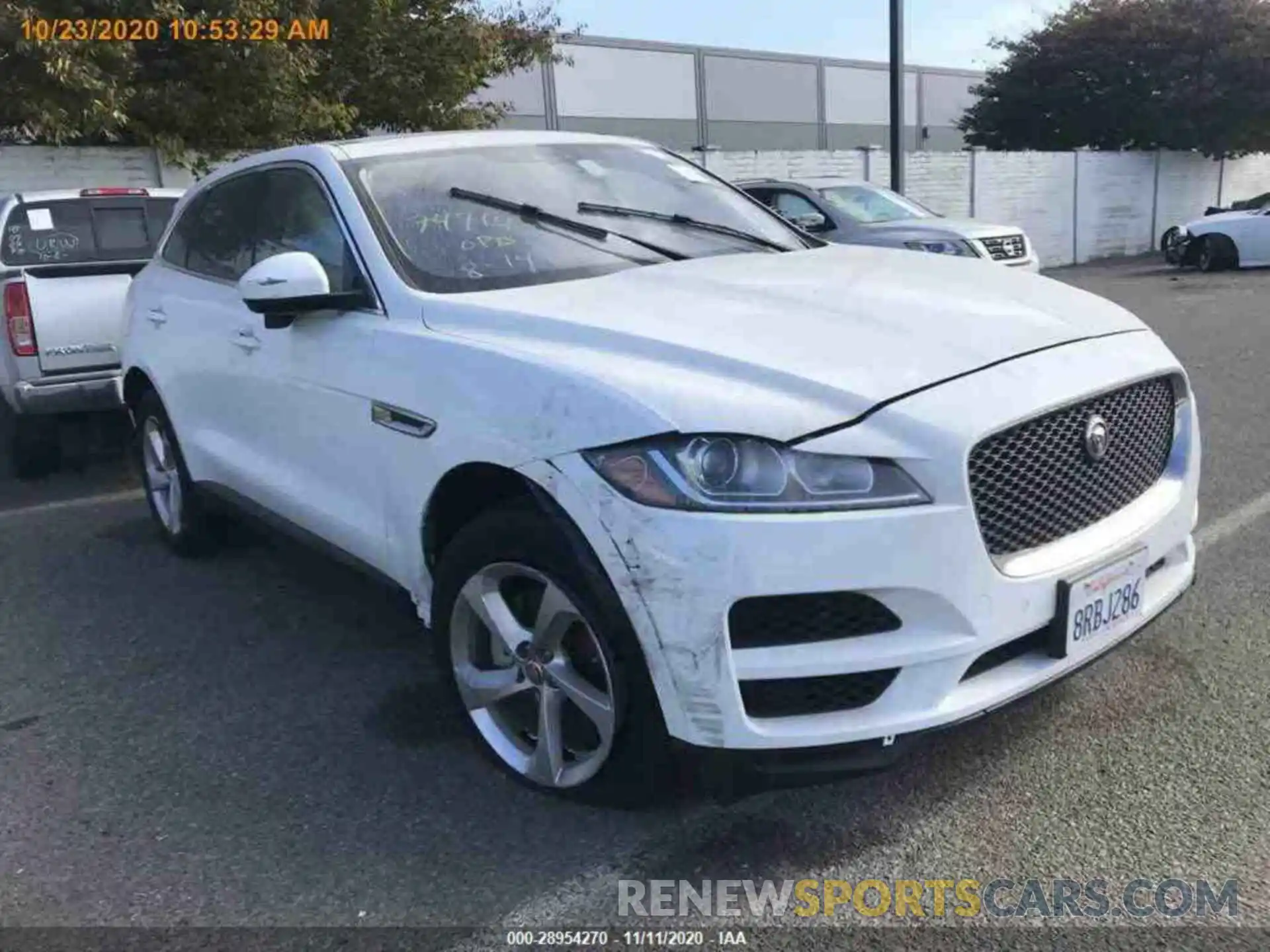 14 Photograph of a damaged car SADCJ2FX2LA644385 JAGUAR F-PACE 2020