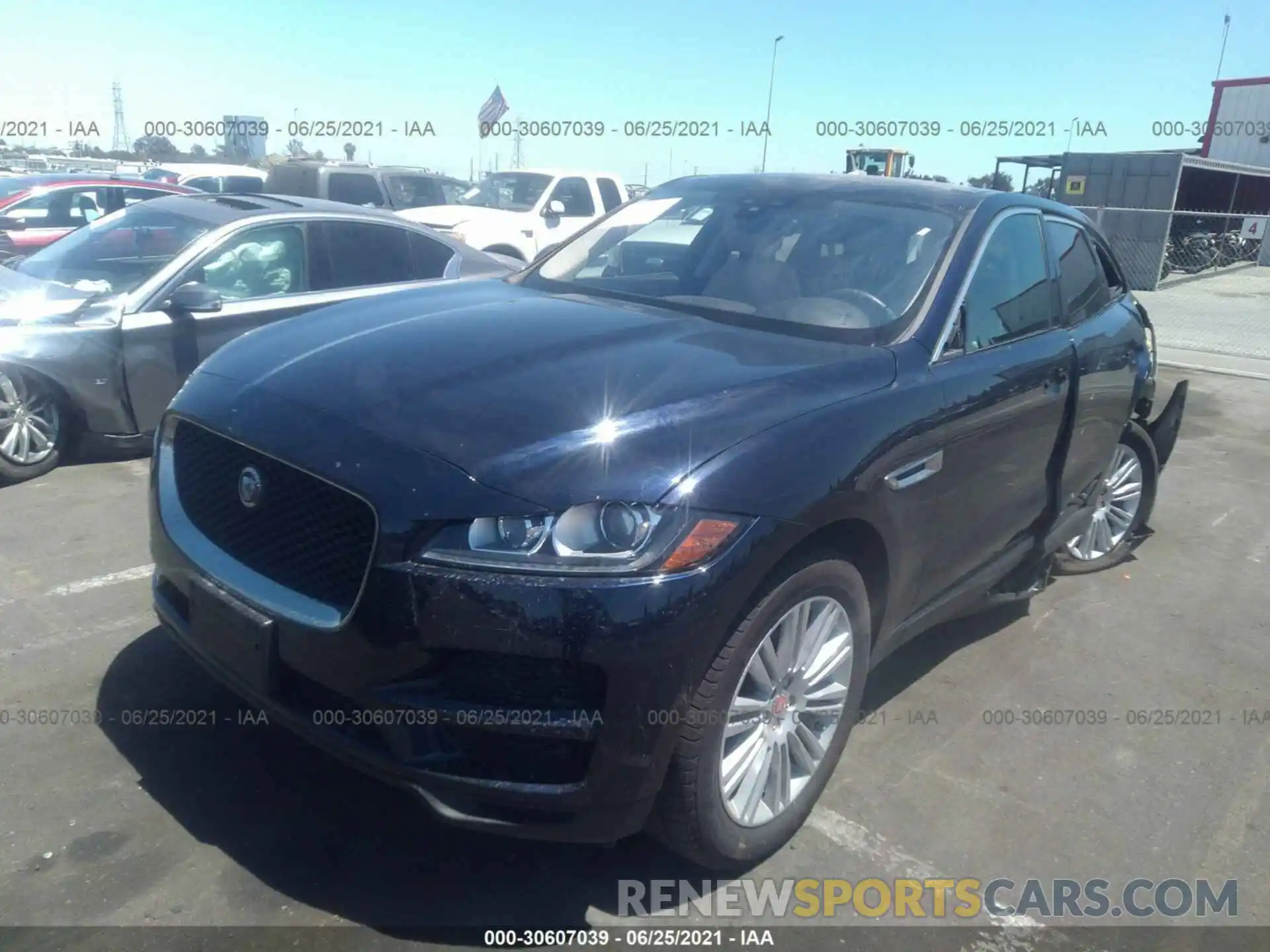 2 Photograph of a damaged car SADCJ2FX3LA636263 JAGUAR F-PACE 2020