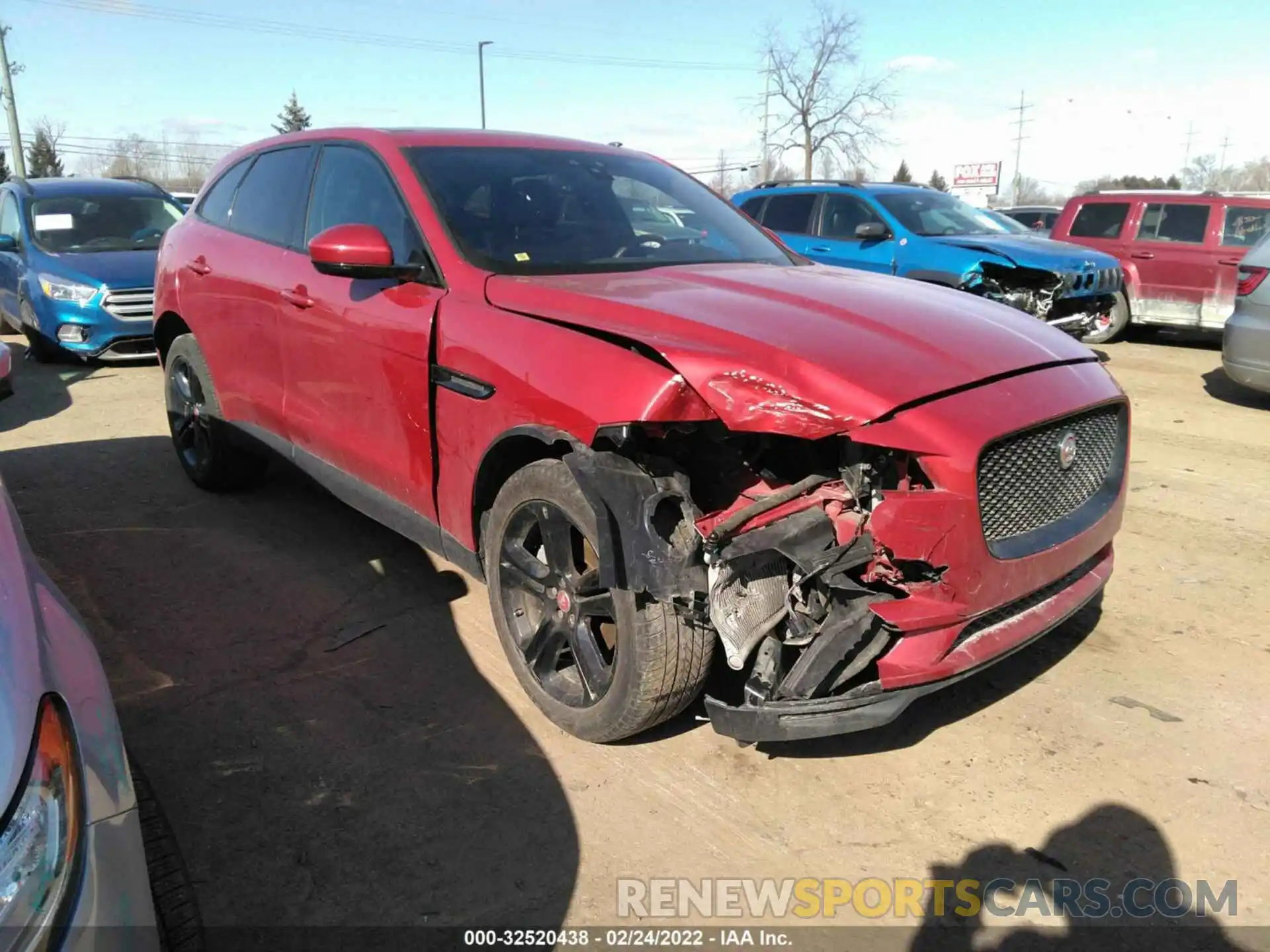 1 Photograph of a damaged car SADCJ2FX5LA630903 JAGUAR F-PACE 2020