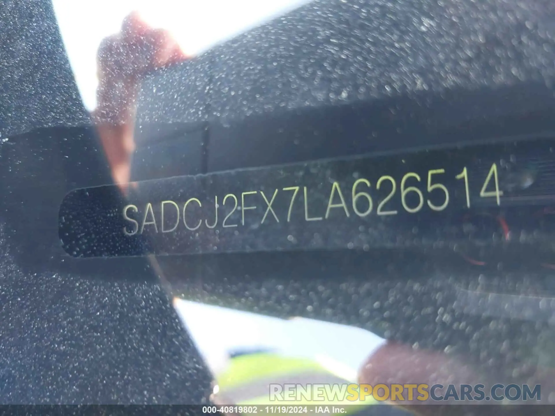 9 Photograph of a damaged car SADCJ2FX7LA626514 JAGUAR F-PACE 2020