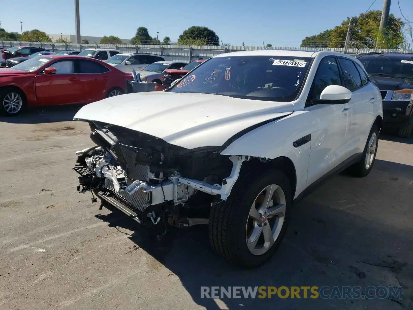 2 Photograph of a damaged car SADCJ2FX8LA645881 JAGUAR F-PACE 2020