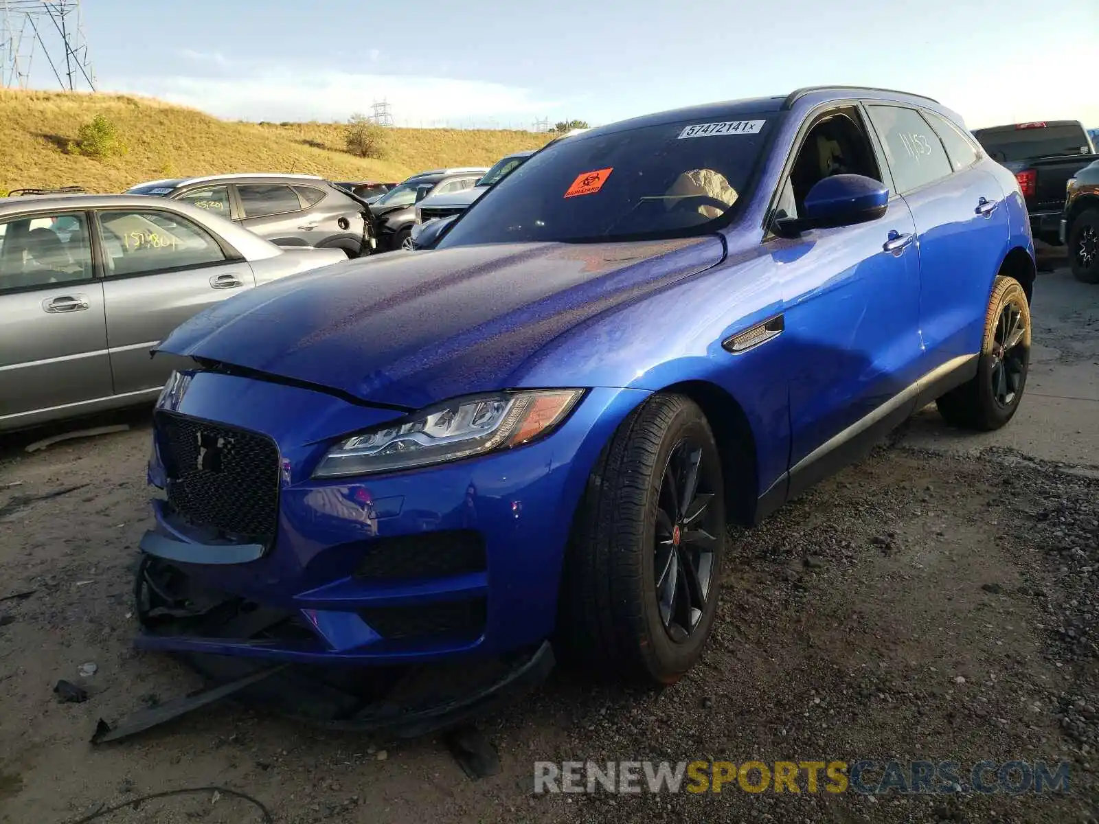 2 Photograph of a damaged car SADCK2FX0LA621829 JAGUAR F-PACE 2020