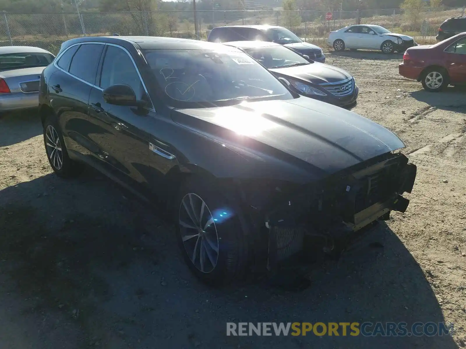 1 Photograph of a damaged car SADCK2FX2LA631665 JAGUAR F-PACE 2020