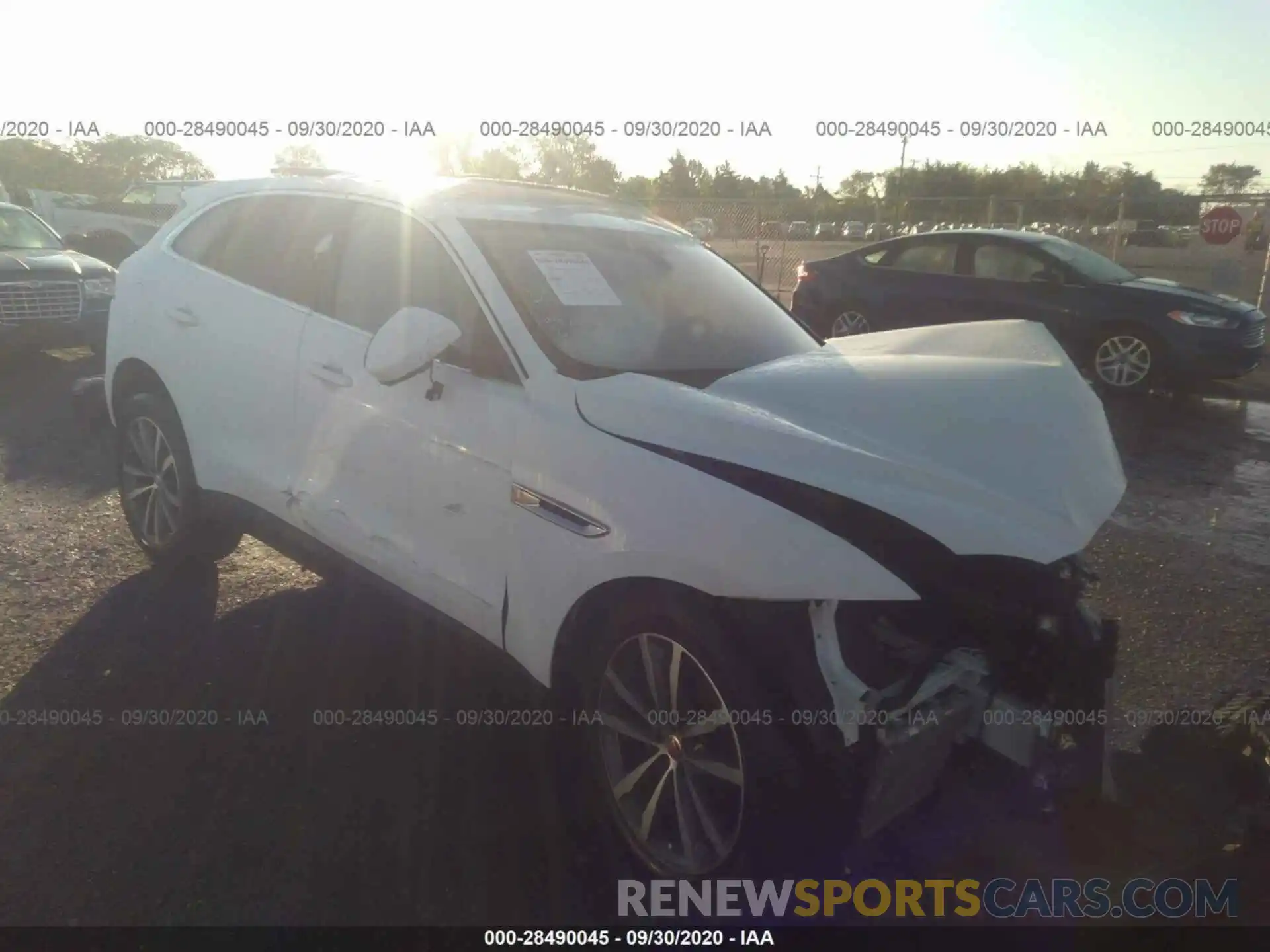 1 Photograph of a damaged car SADCK2FX8LA619049 JAGUAR F-PACE 2020