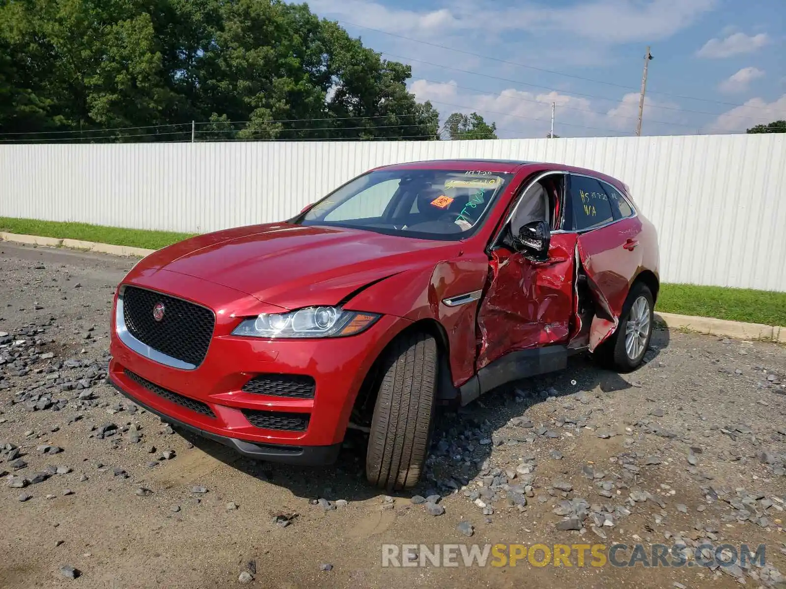 2 Photograph of a damaged car SADCK2GX0LA638385 JAGUAR F-PACE 2020