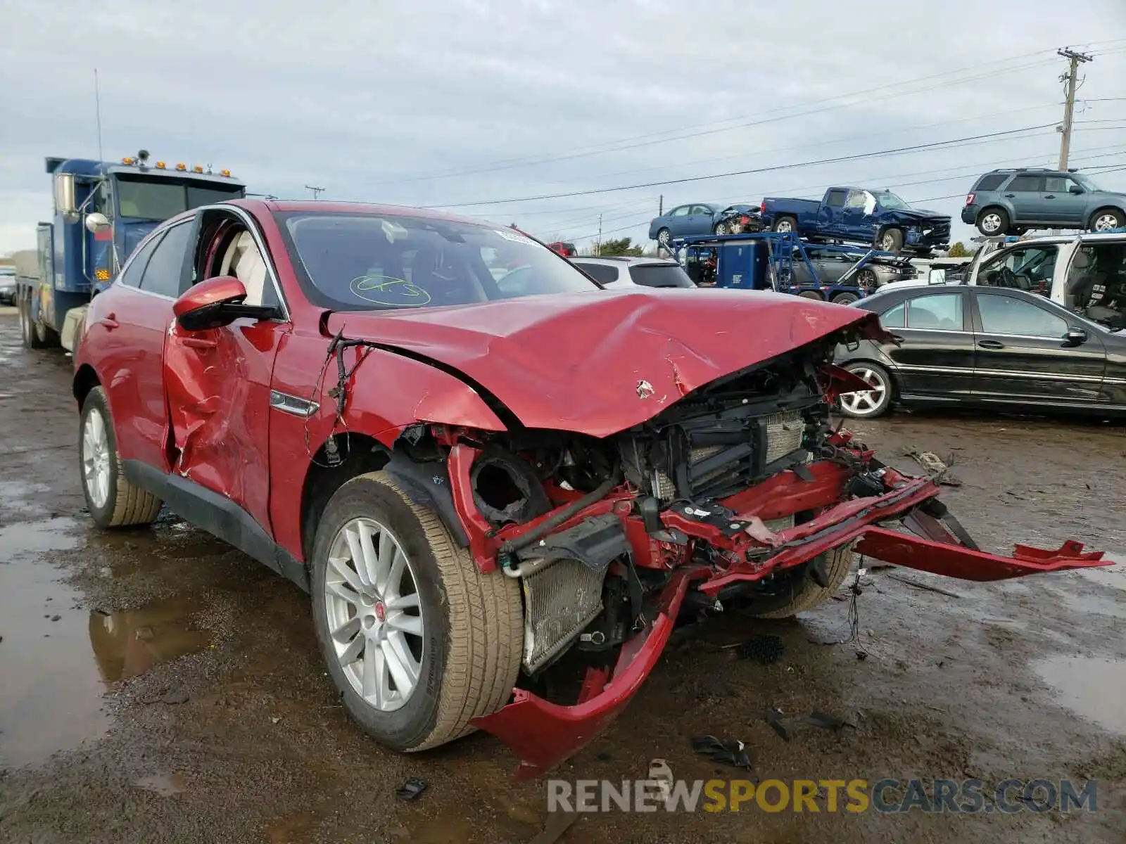 1 Photograph of a damaged car SADCK2GX2LA638498 JAGUAR F-PACE 2020