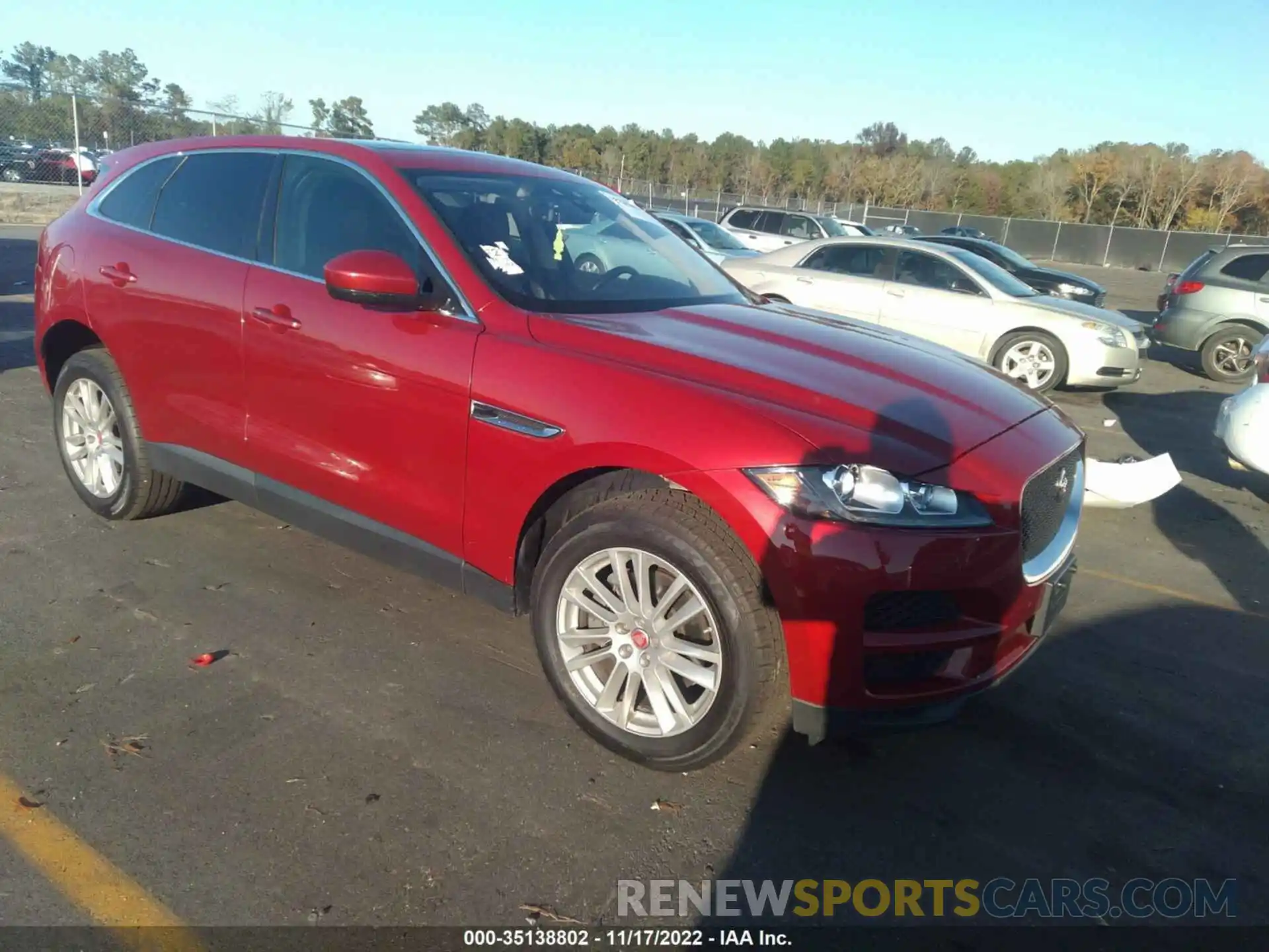 1 Photograph of a damaged car SADCK2GX2LA641241 JAGUAR F-PACE 2020