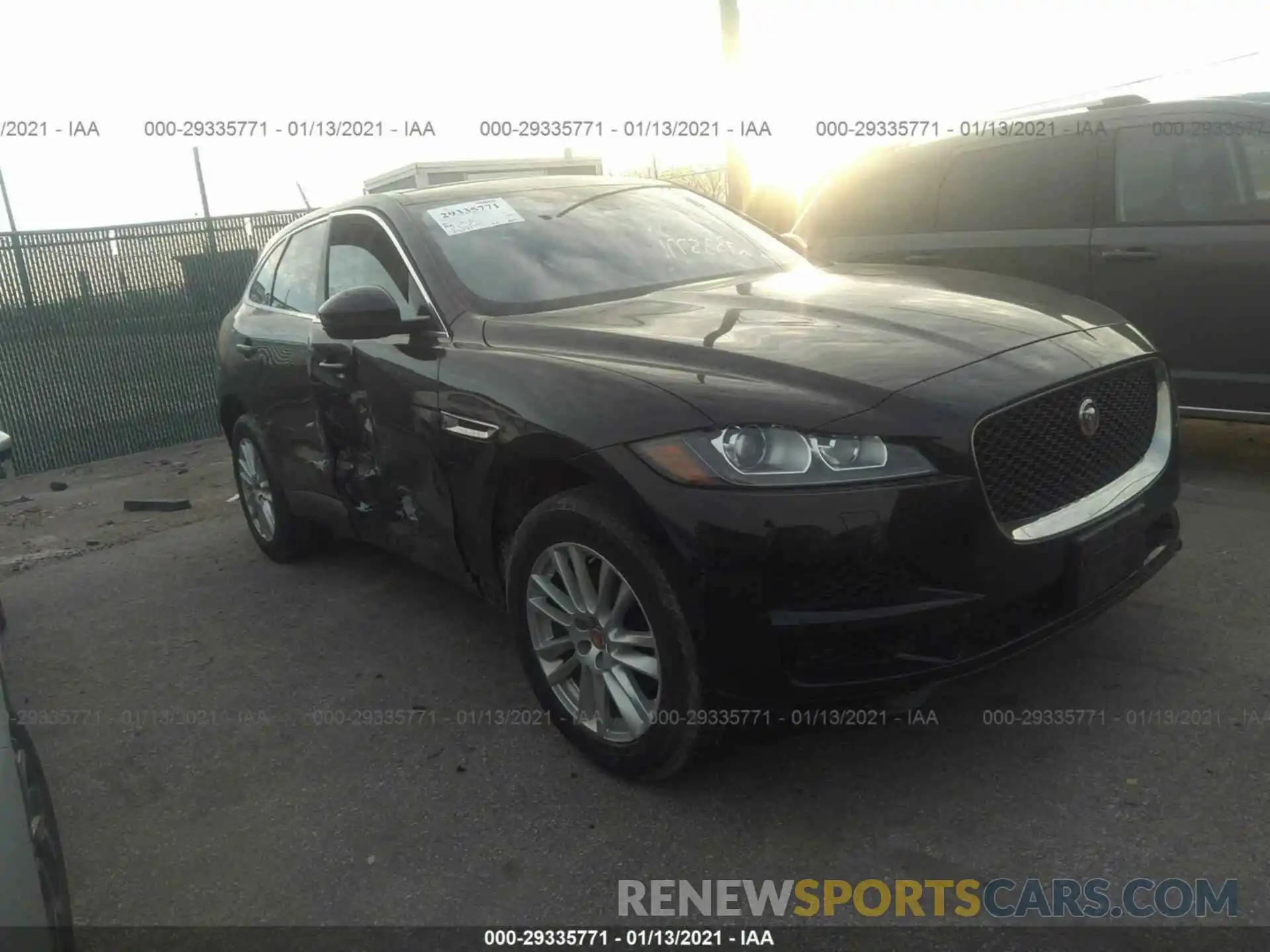 1 Photograph of a damaged car SADCK2GX5LA633795 JAGUAR F-PACE 2020