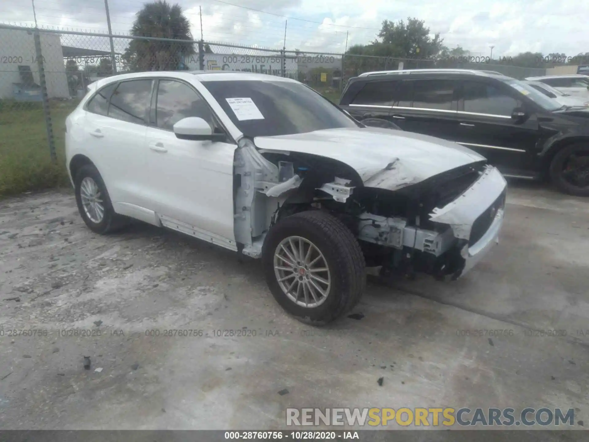 1 Photograph of a damaged car SADCM2FV0LA639322 JAGUAR F-PACE 2020