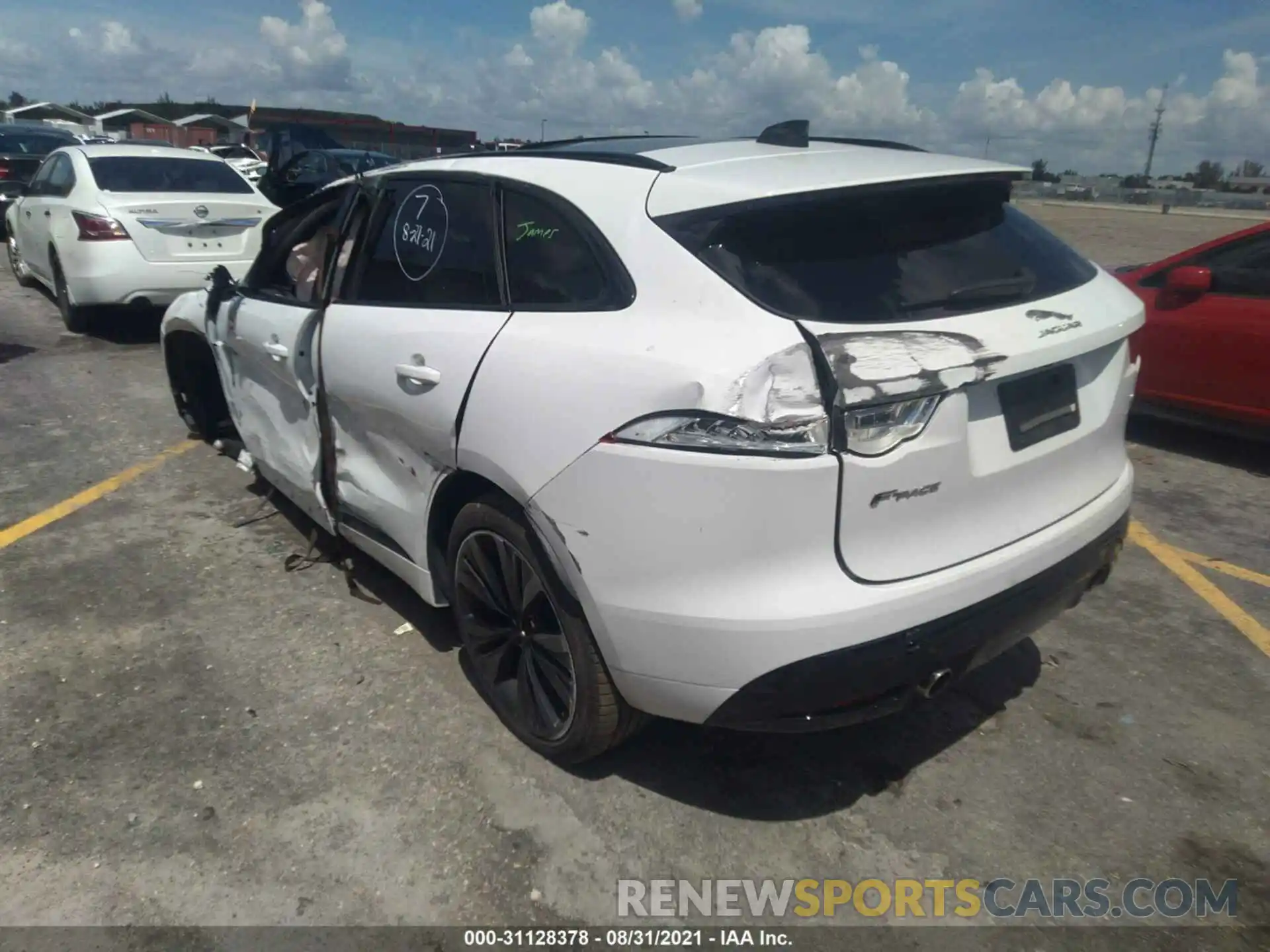 3 Photograph of a damaged car SADCM2FV4LA650677 JAGUAR F-PACE 2020