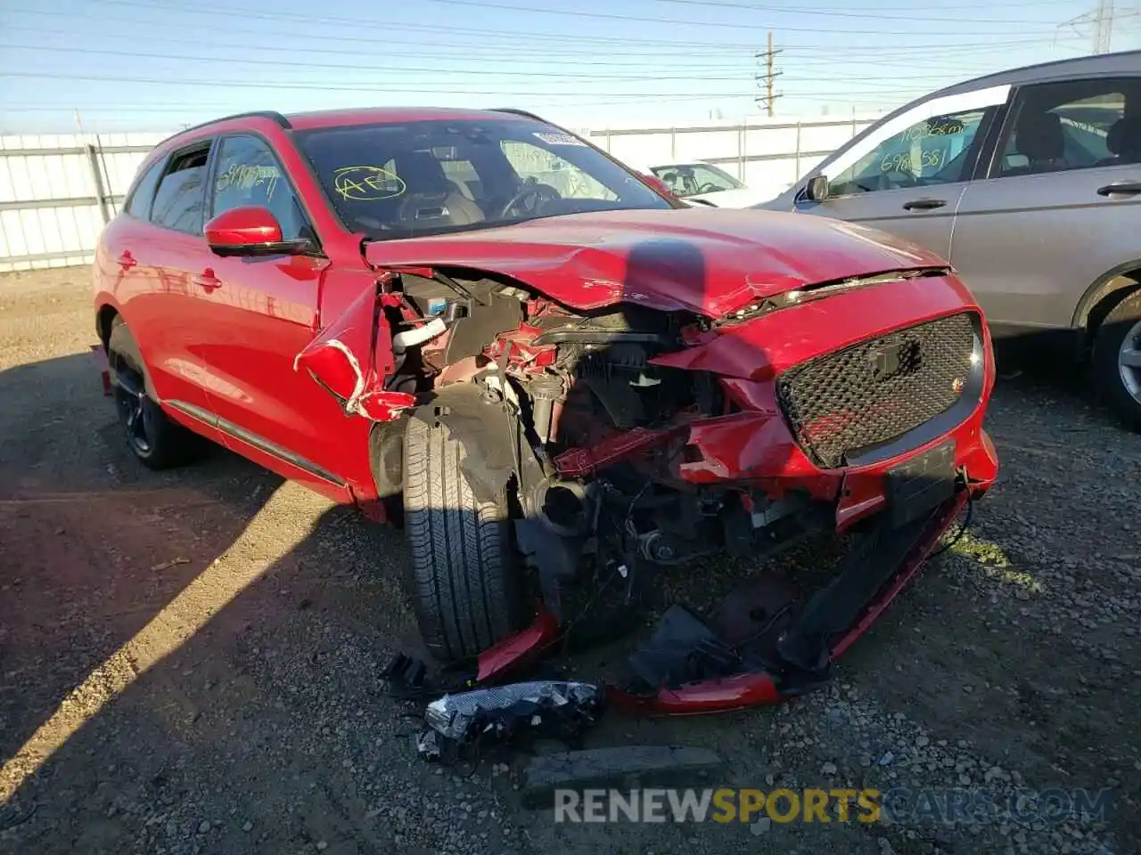 1 Photograph of a damaged car SADCM2FV7LA645487 JAGUAR F-PACE 2020